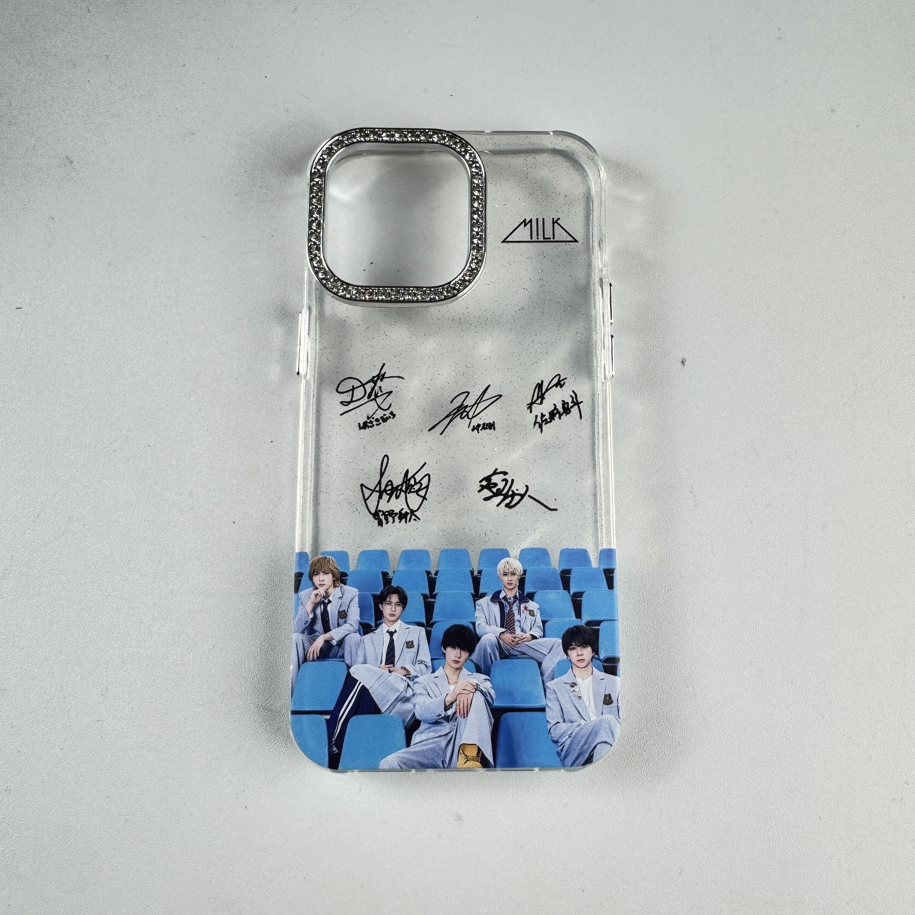 ダイヤモンドレーザーグラデーションスマートフォンケース【M!LK】-b