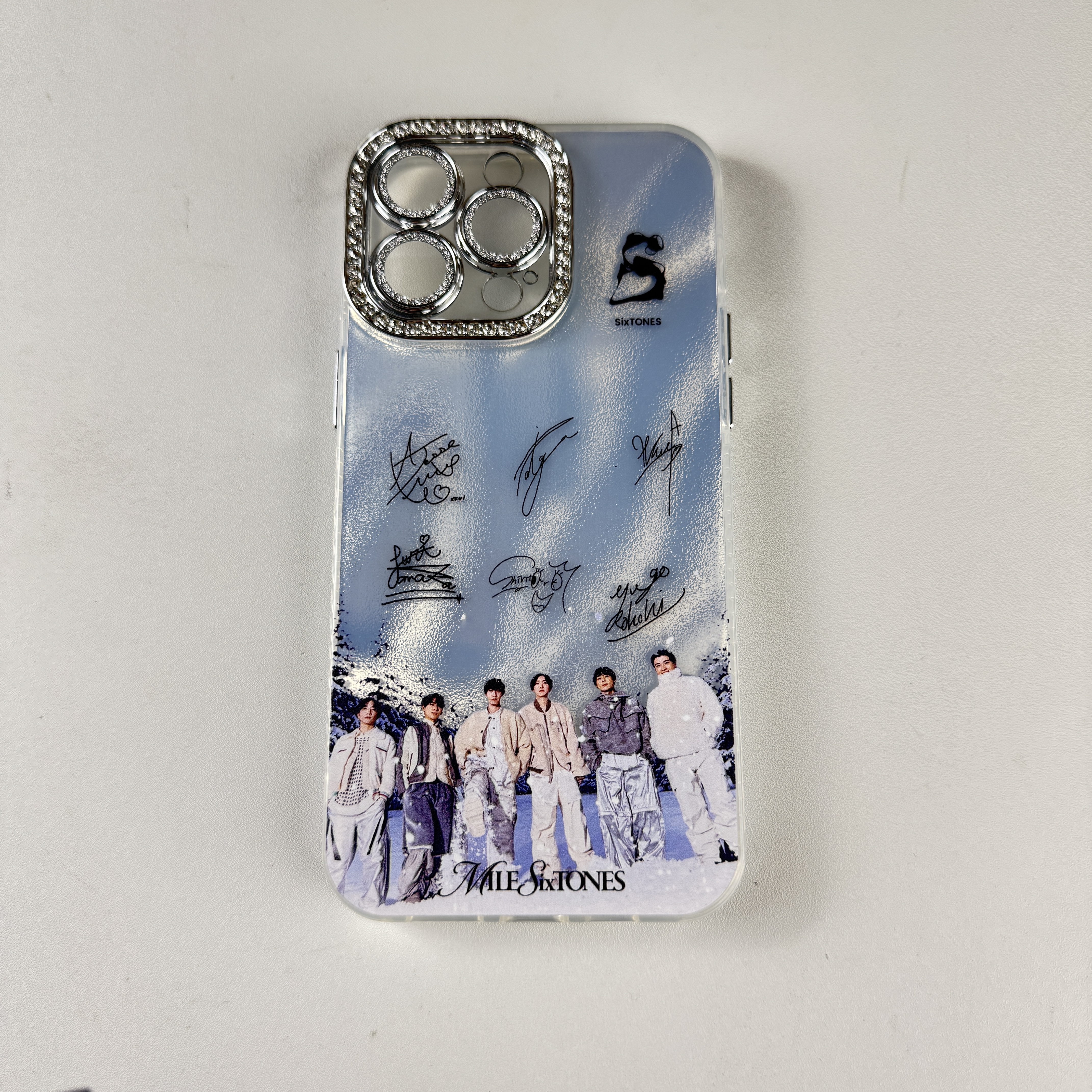 ダイヤモンドレーザーグラデーションスマートフォンケース【SixTONES/Rebellion】