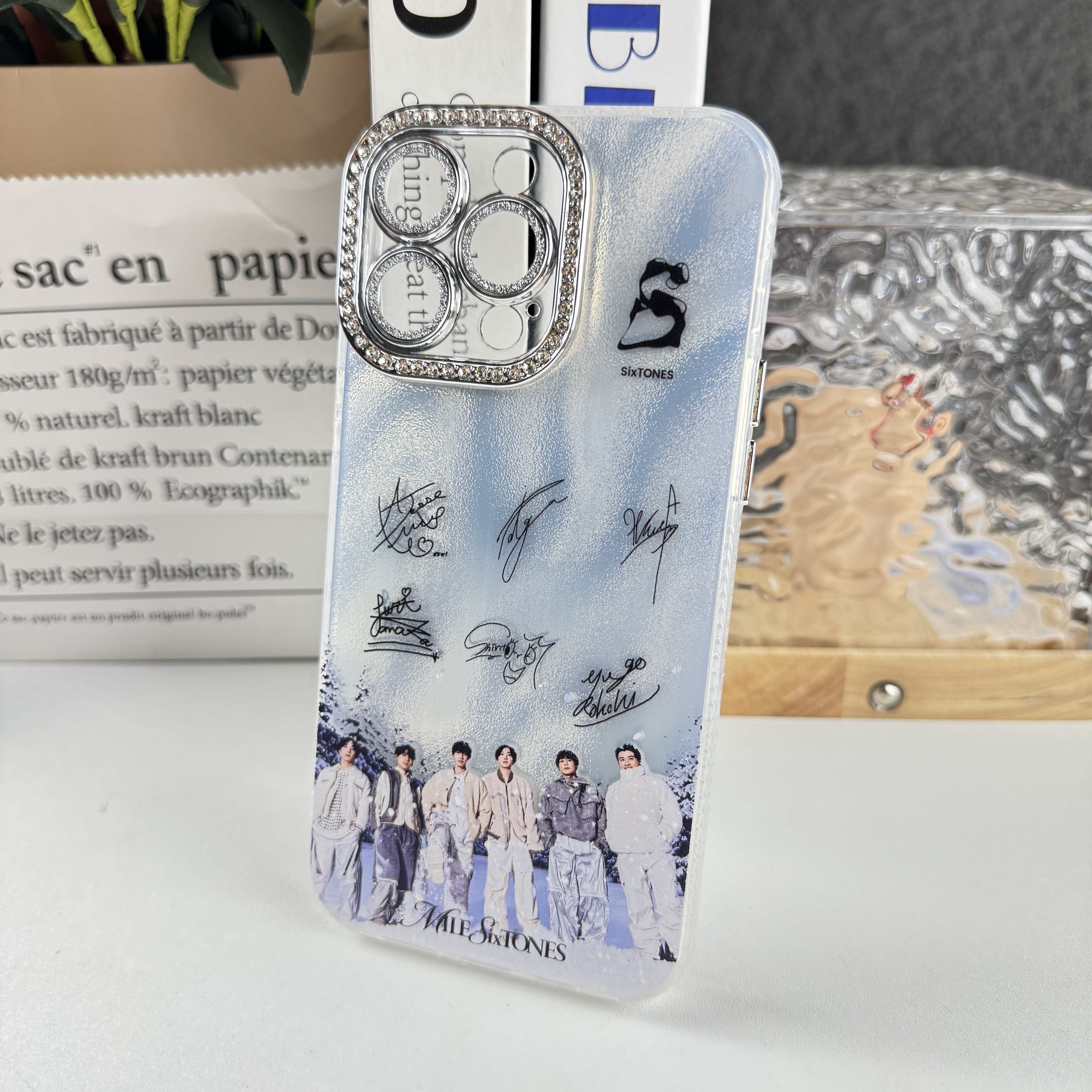 ダイヤモンドレーザーグラデーションスマートフォンケース【SixTONES/Rebellion】