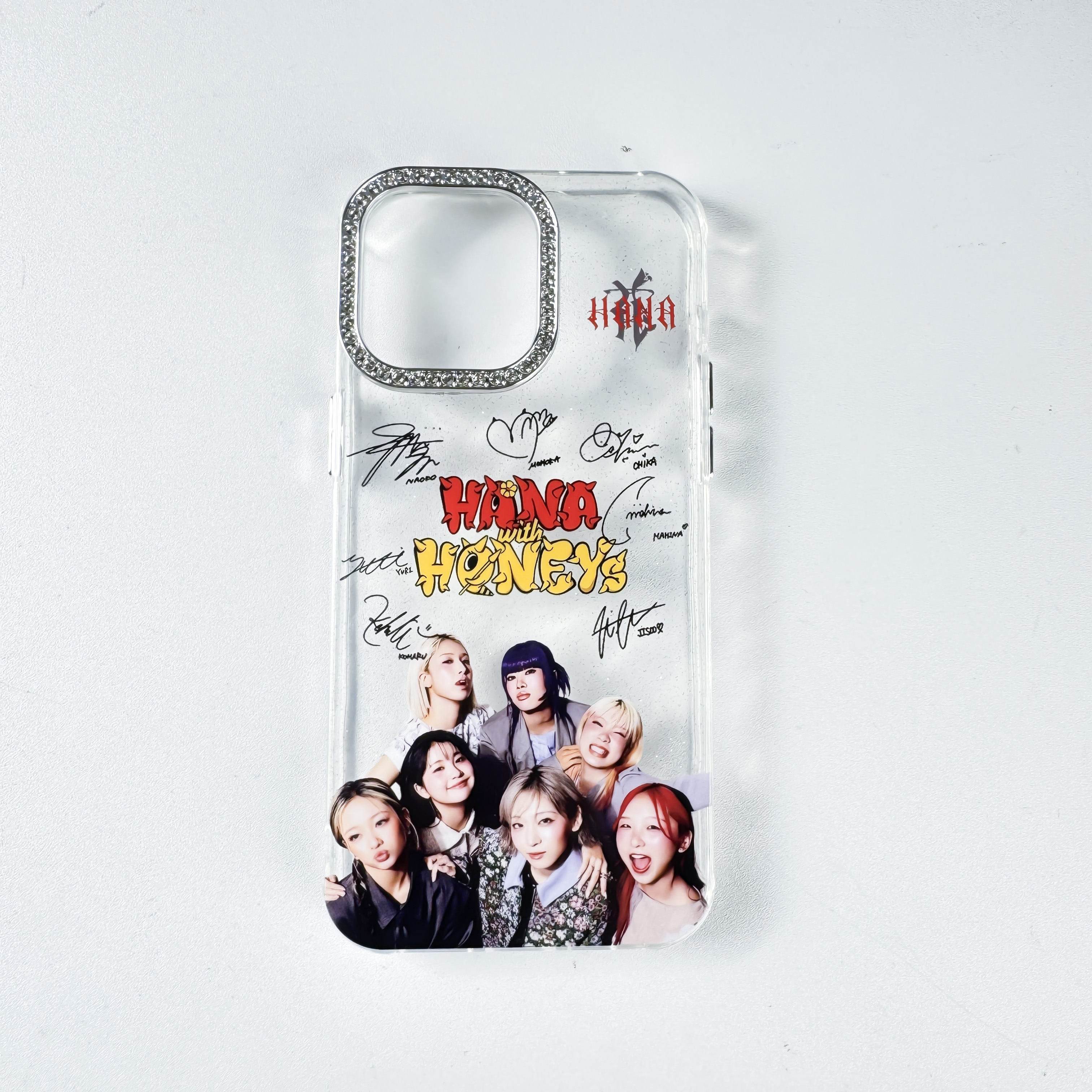 ダイヤモンドレーザーグラデーションスマートフォンケース【HANA】