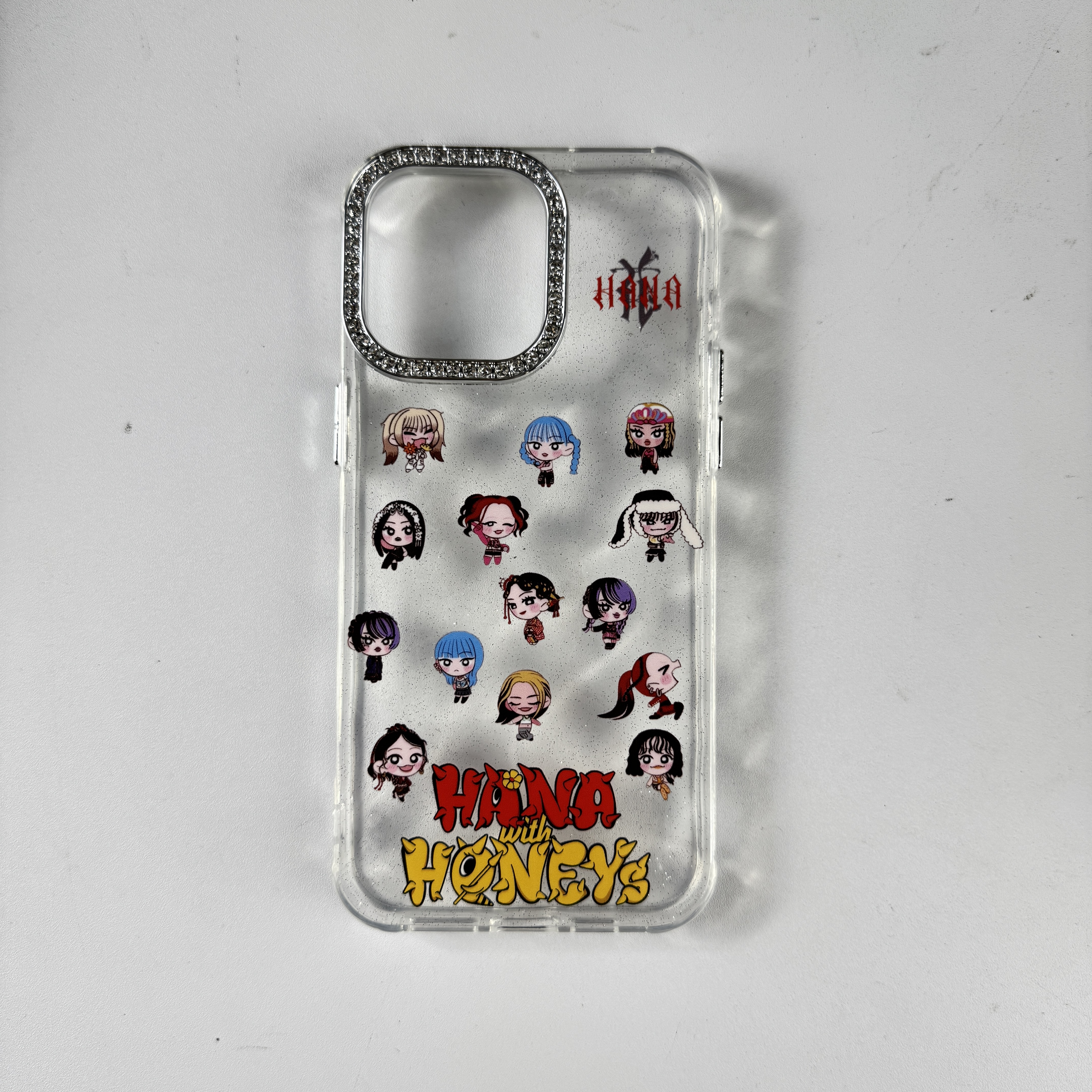 ダイヤモンドレーザーグラデーションスマートフォンケース【HANA】-B