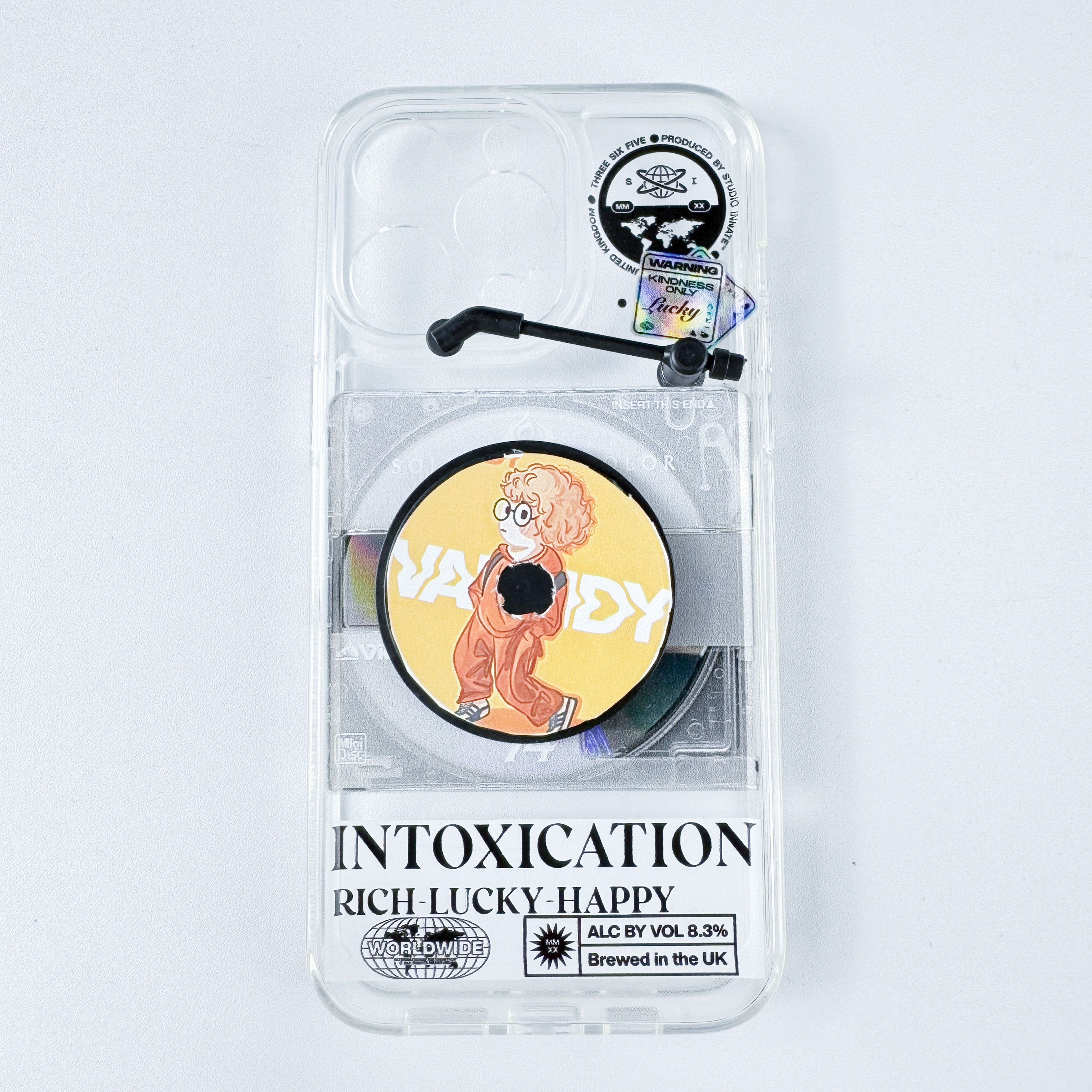 回転する立体レコードスマホケース【Vaundy/REPLICA】-YITOTO™推し活がもっと楽しくなる