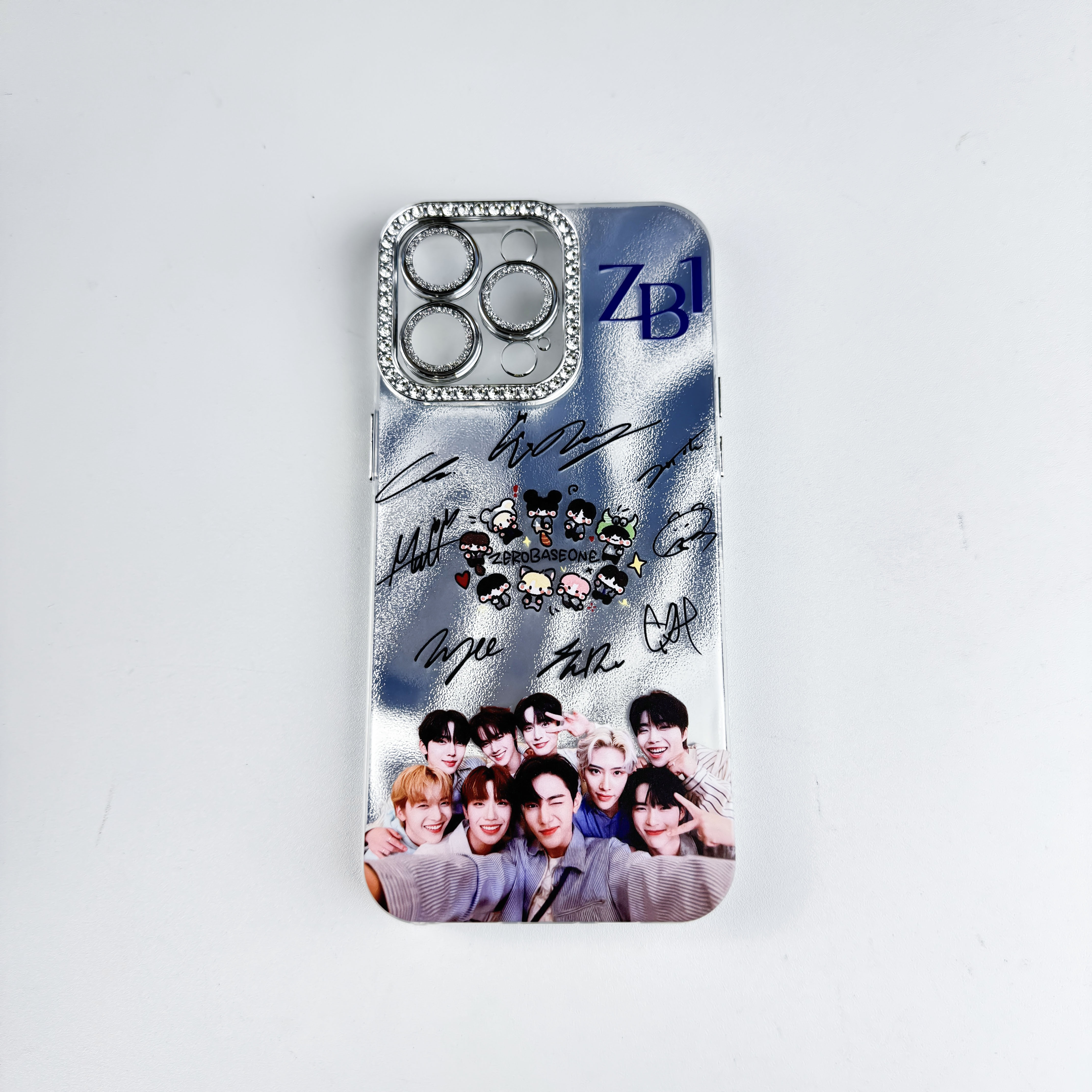 ダイヤモンドレーザーグラデーションスマートフォンケース【ZEROBASEONE/ZB1/ICONIK】