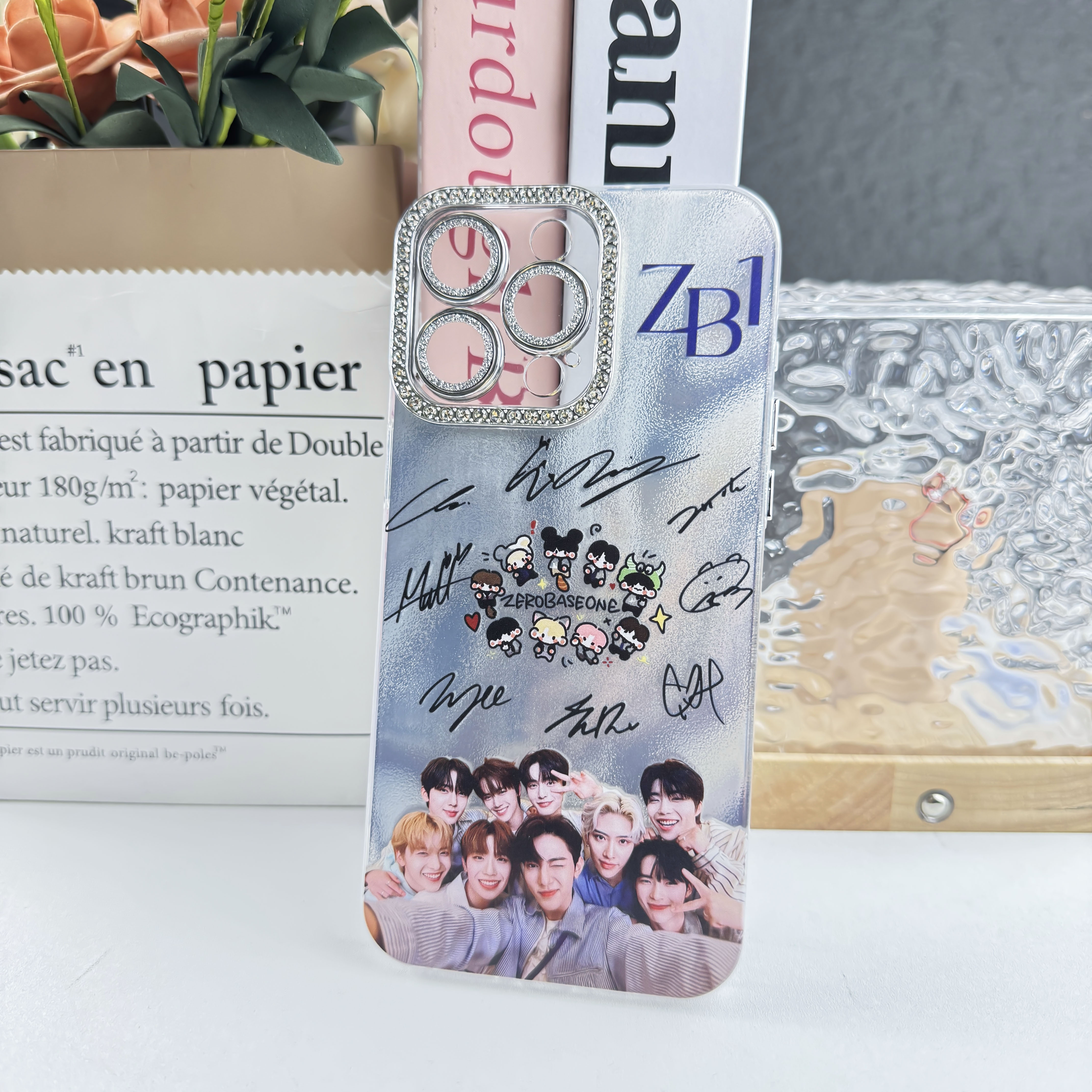 ダイヤモンドレーザーグラデーションスマートフォンケース【ZEROBASEONE/ZB1/ICONIK】