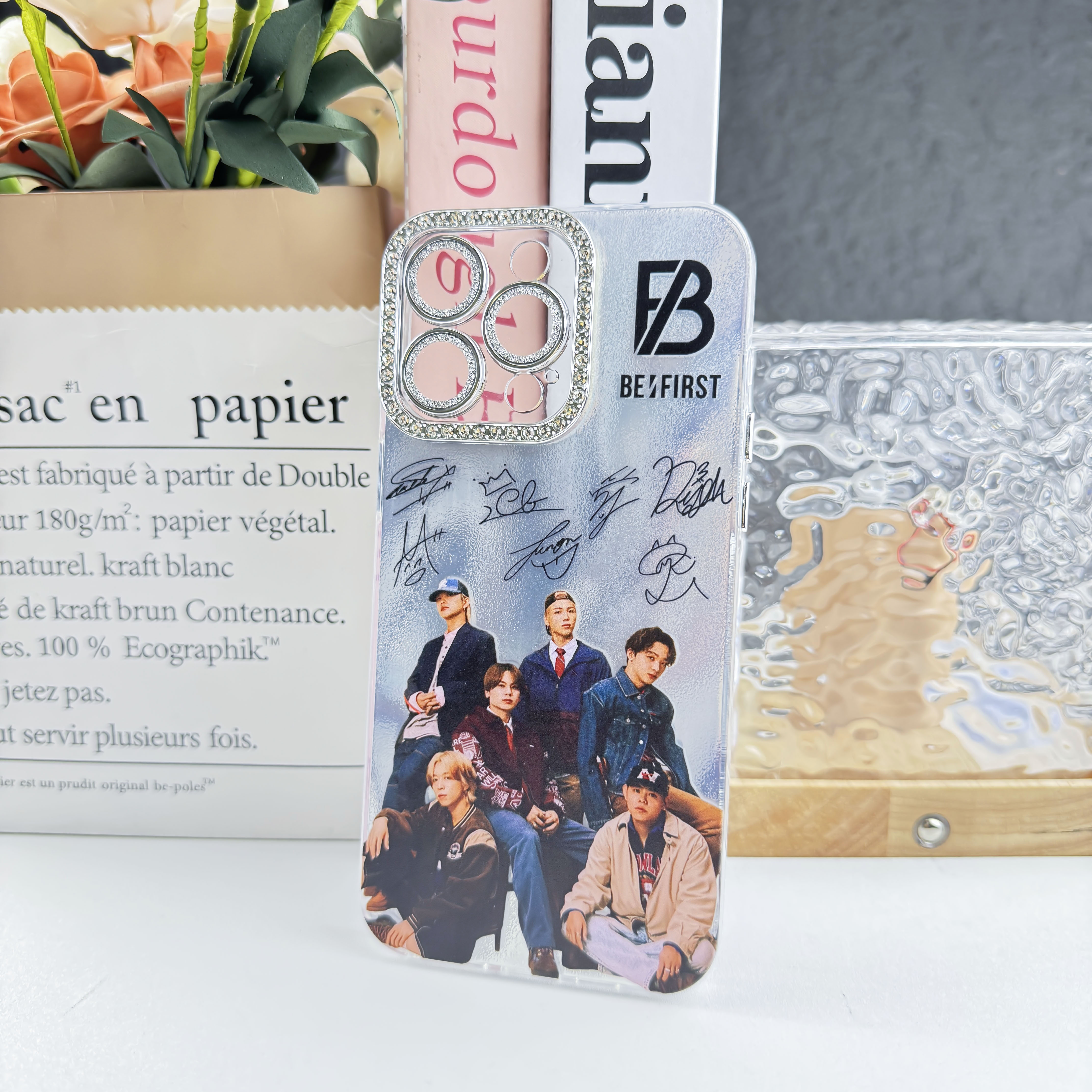 ダイヤモンドレーザーグラデーションスマートフォンケース【BE-FIRST】