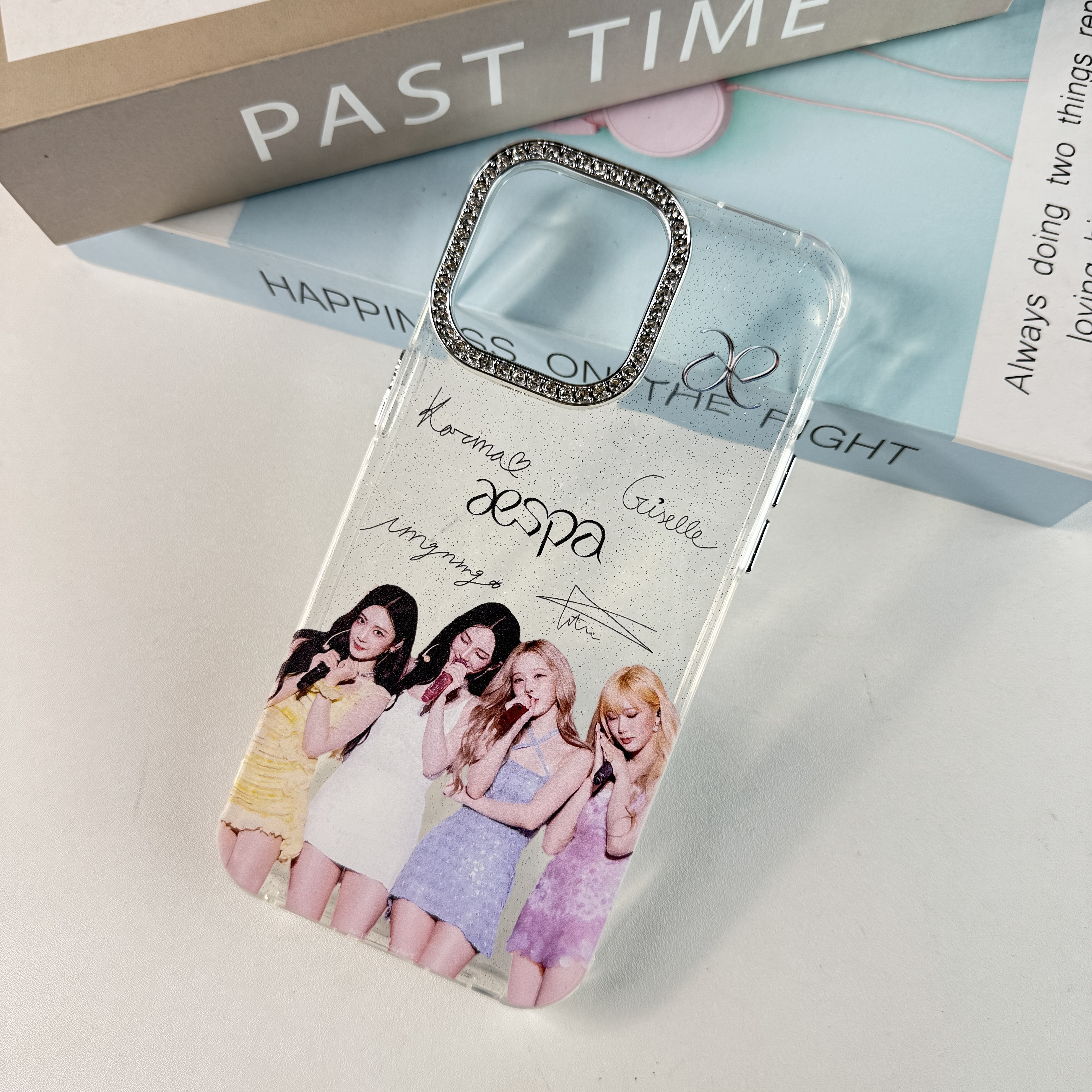 ダイヤモンドレーザーグラデーションスマートフォンケース【aespa】