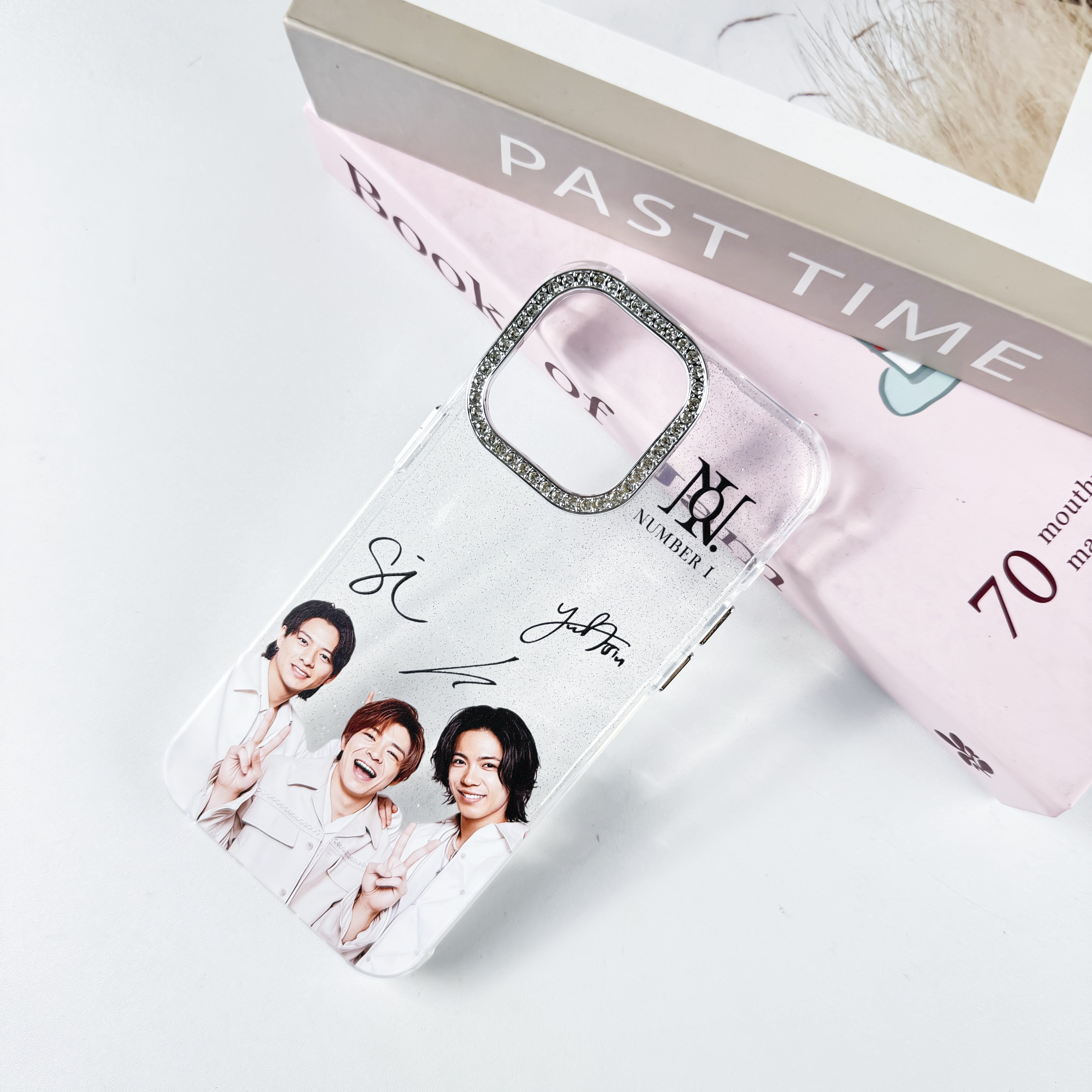 ダイヤモンドレーザーグラデーションスマートフォンケース【Number_i/3XL】