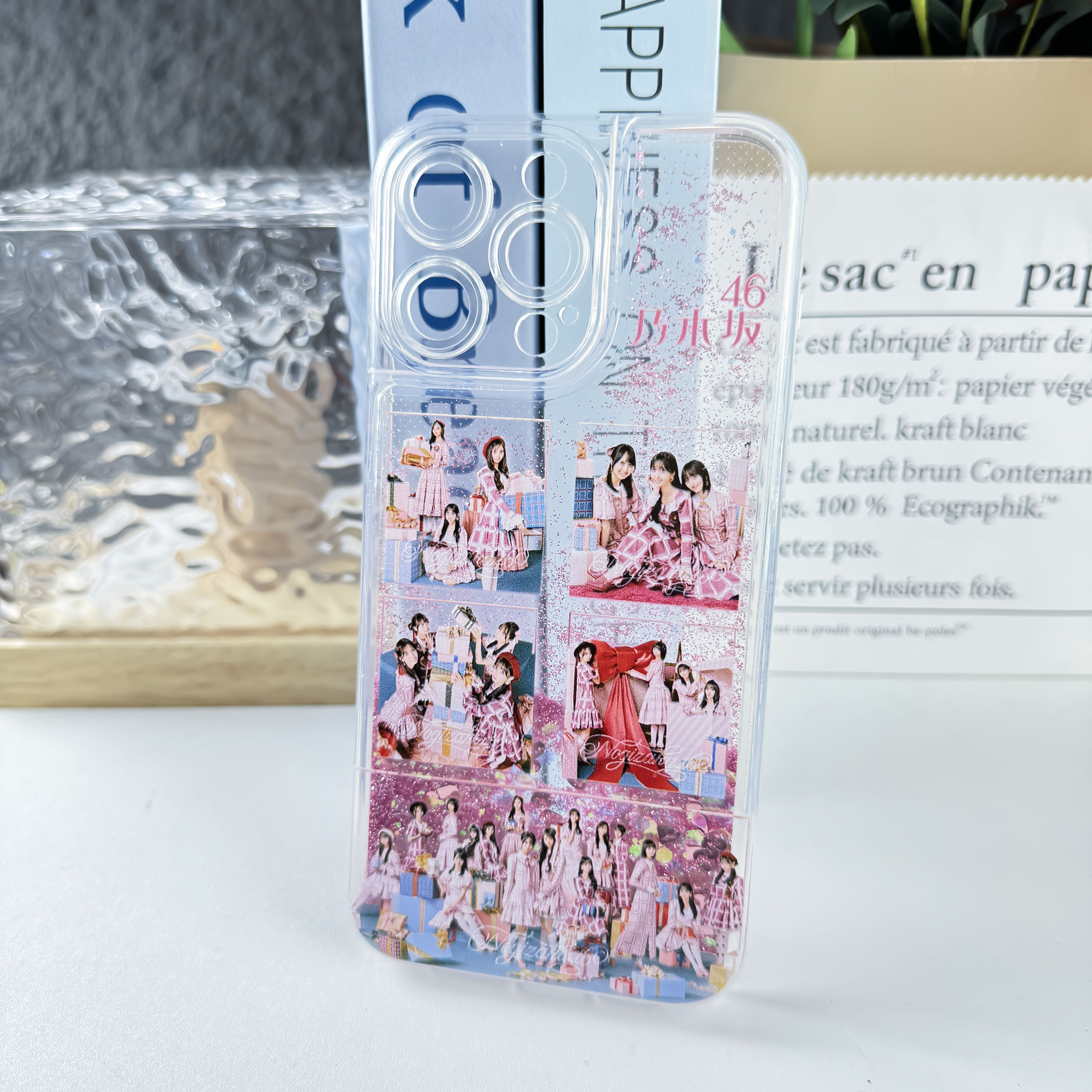 キラキラ流砂スマホケース【乃木坂46/ビリヤニ】