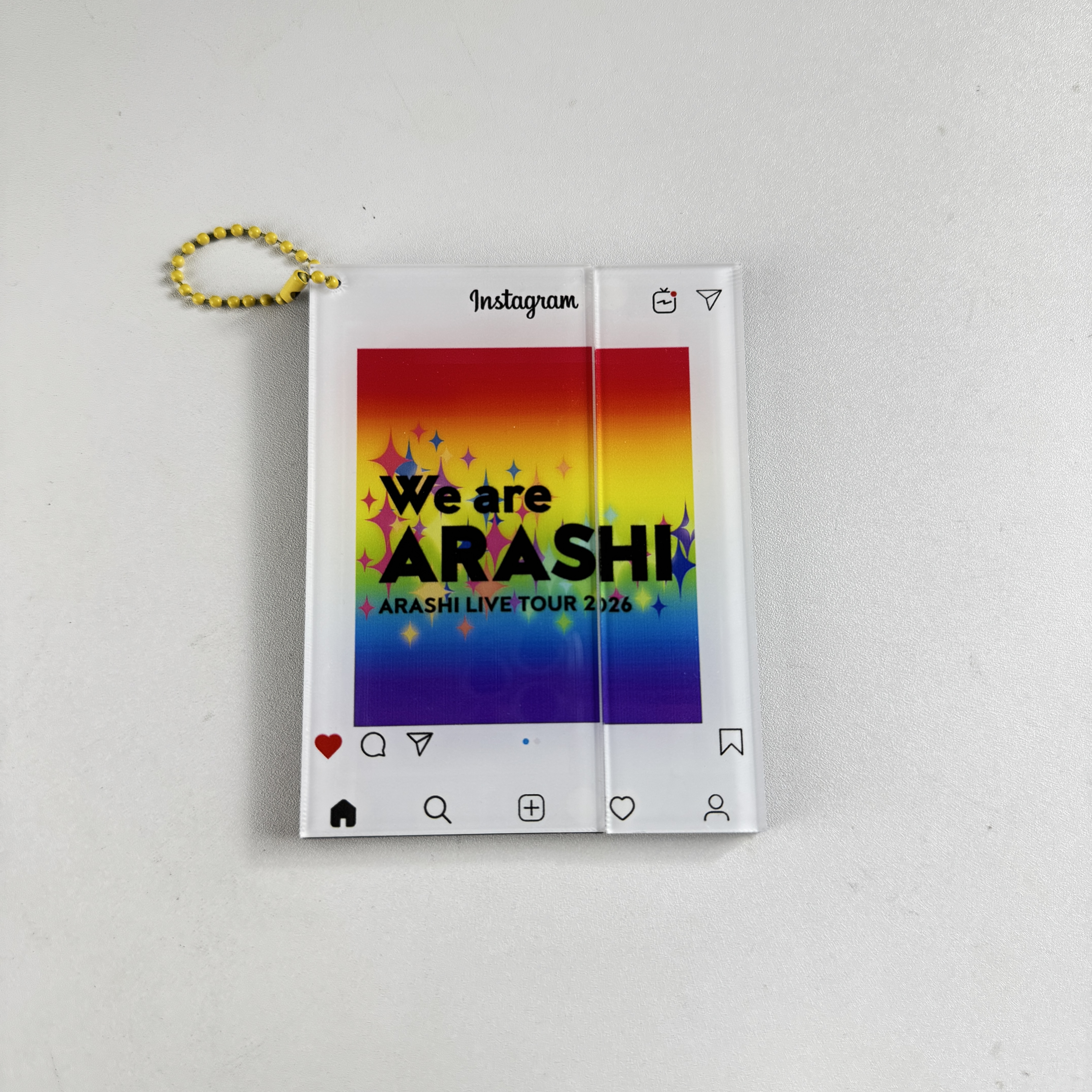 2段スライド式アクリルフォトカードチャーム【嵐ARASHI/ARASHI LIVE TOUR 2026】-B