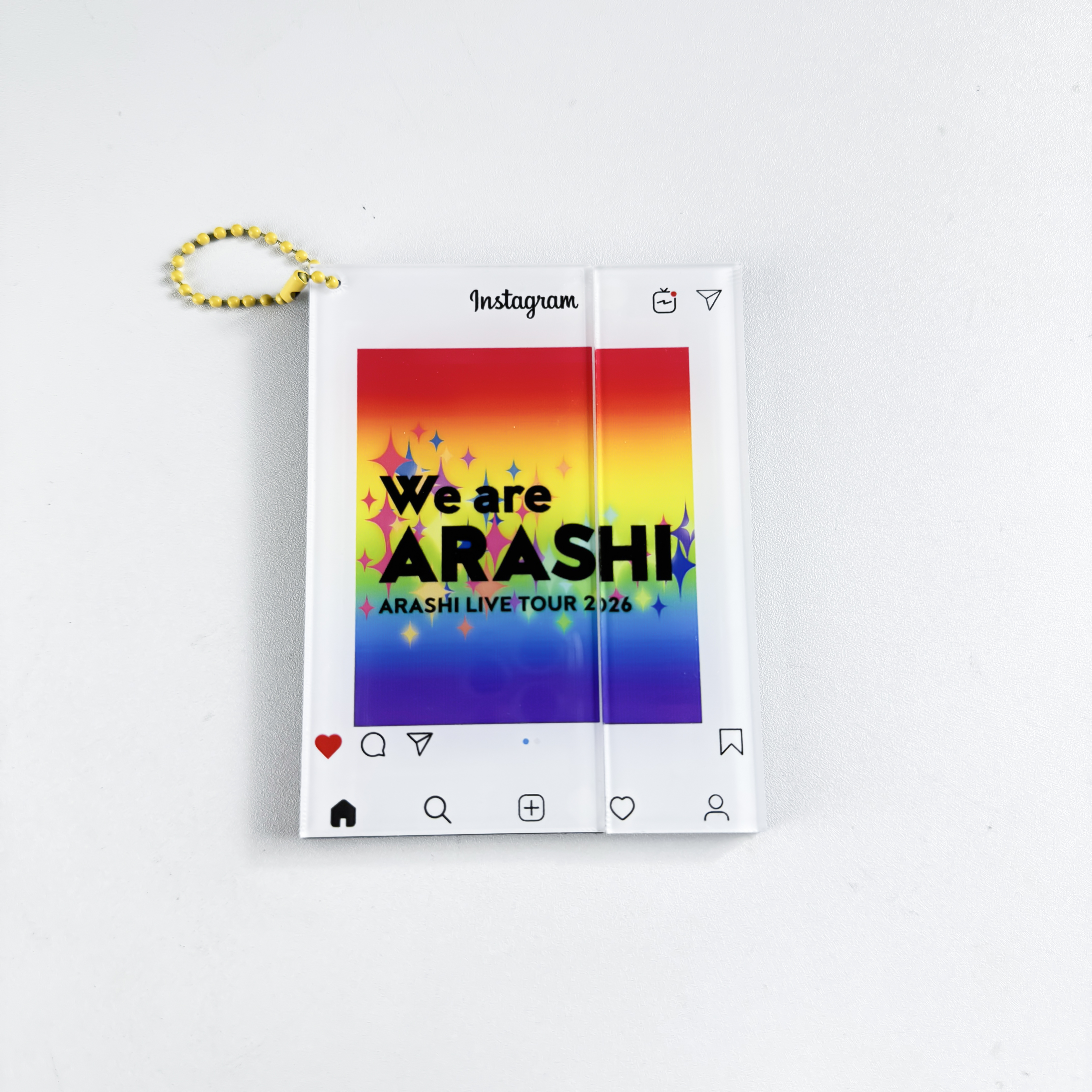 2段スライド式アクリルフォトカードチャーム【嵐ARASHI/ARASHI LIVE TOUR 2026】-B