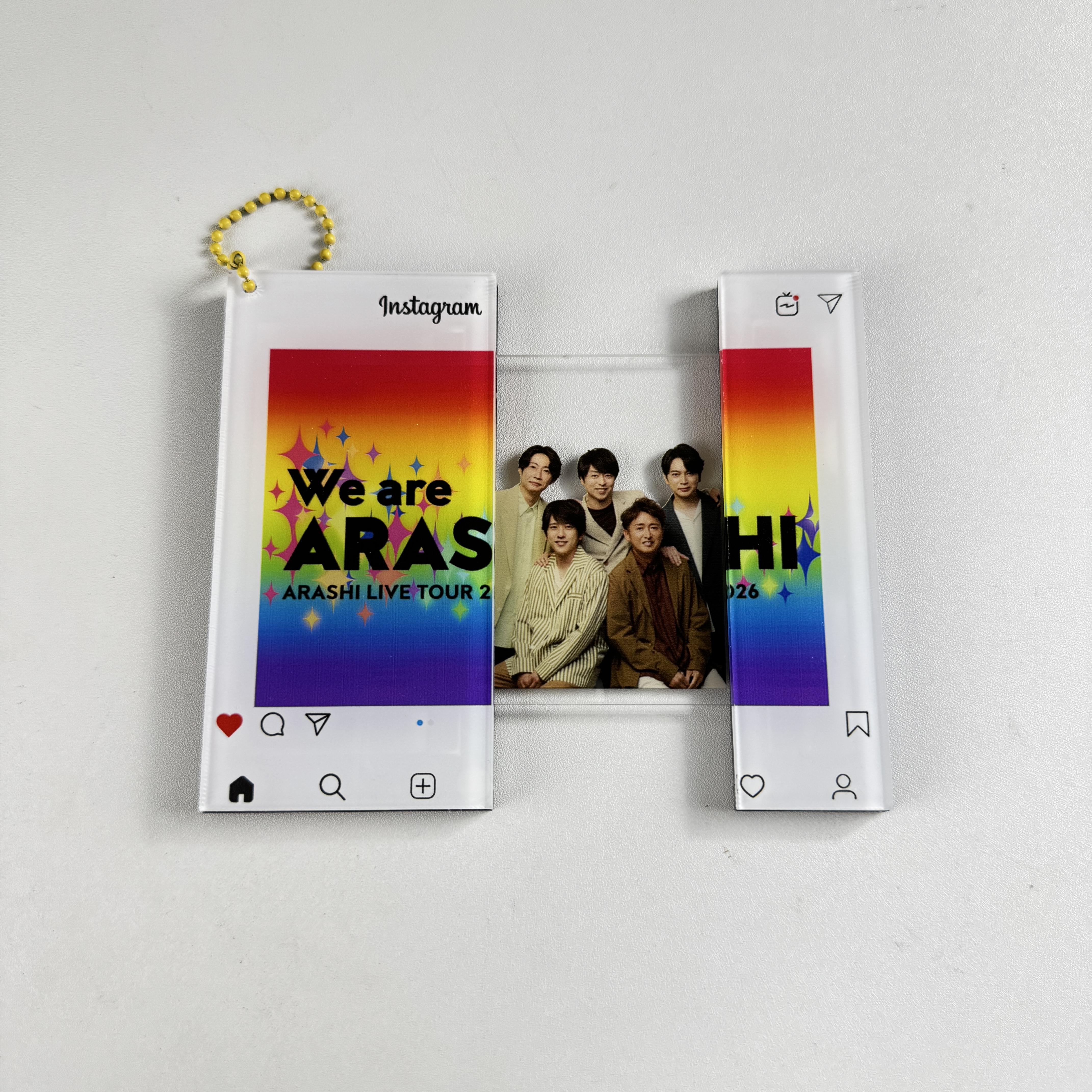 2段スライド式アクリルフォトカードチャーム【嵐ARASHI/ARASHI LIVE TOUR 2026】-B