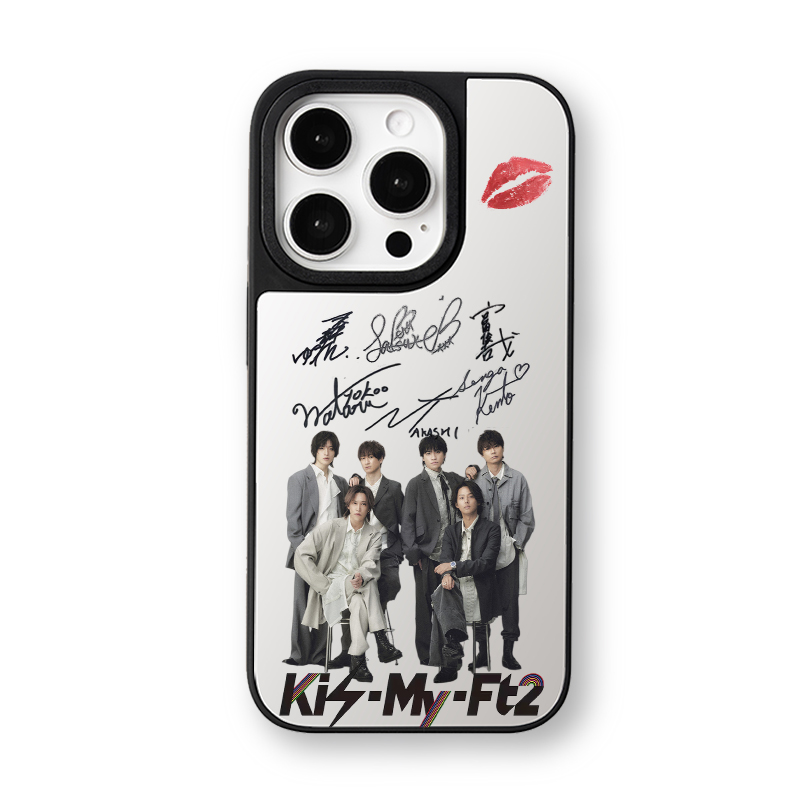 マットバンパー×ミラー スマホケース【Kis-My-Ft2/HEARTLOUD】