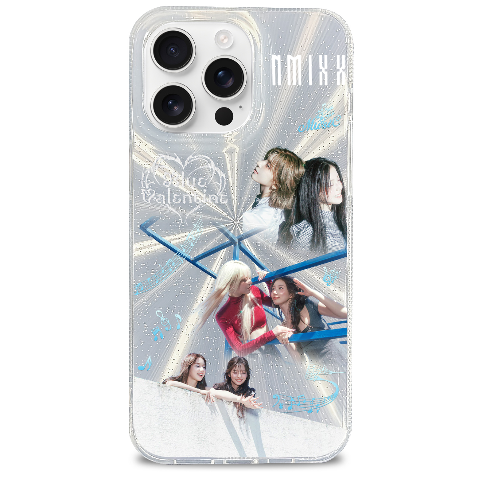 オーロラレーザーグラデーションスマートフォンケース【NMIXX】