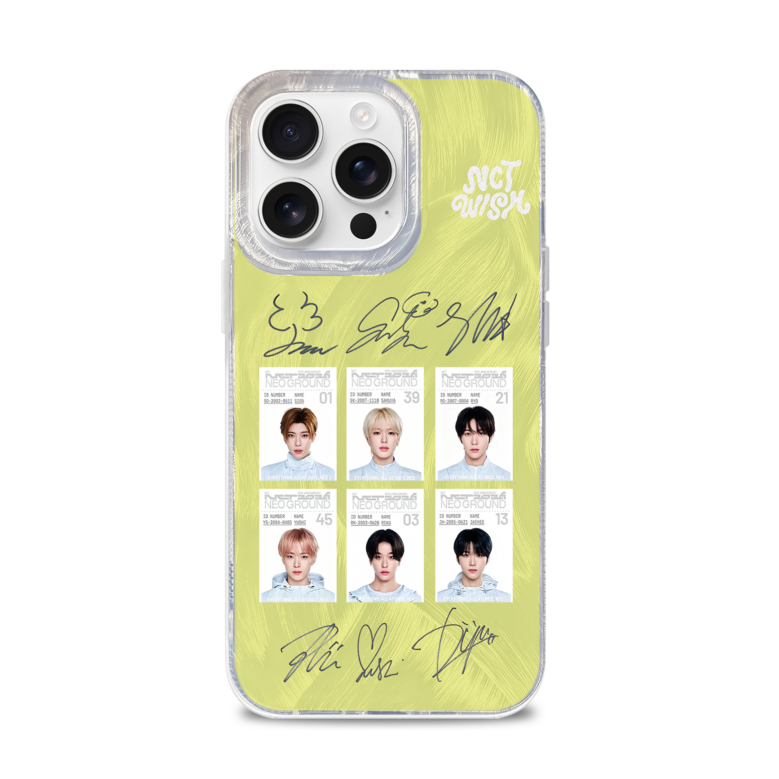 フェザーテクスチャーレーザーグラデーションスマートフォンケース【NCT WISH/BOY MEETS GIRL】