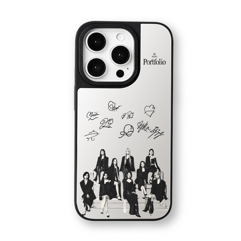 マットバンパー×ミラー スマホケース【NiziU/Portfolio】 