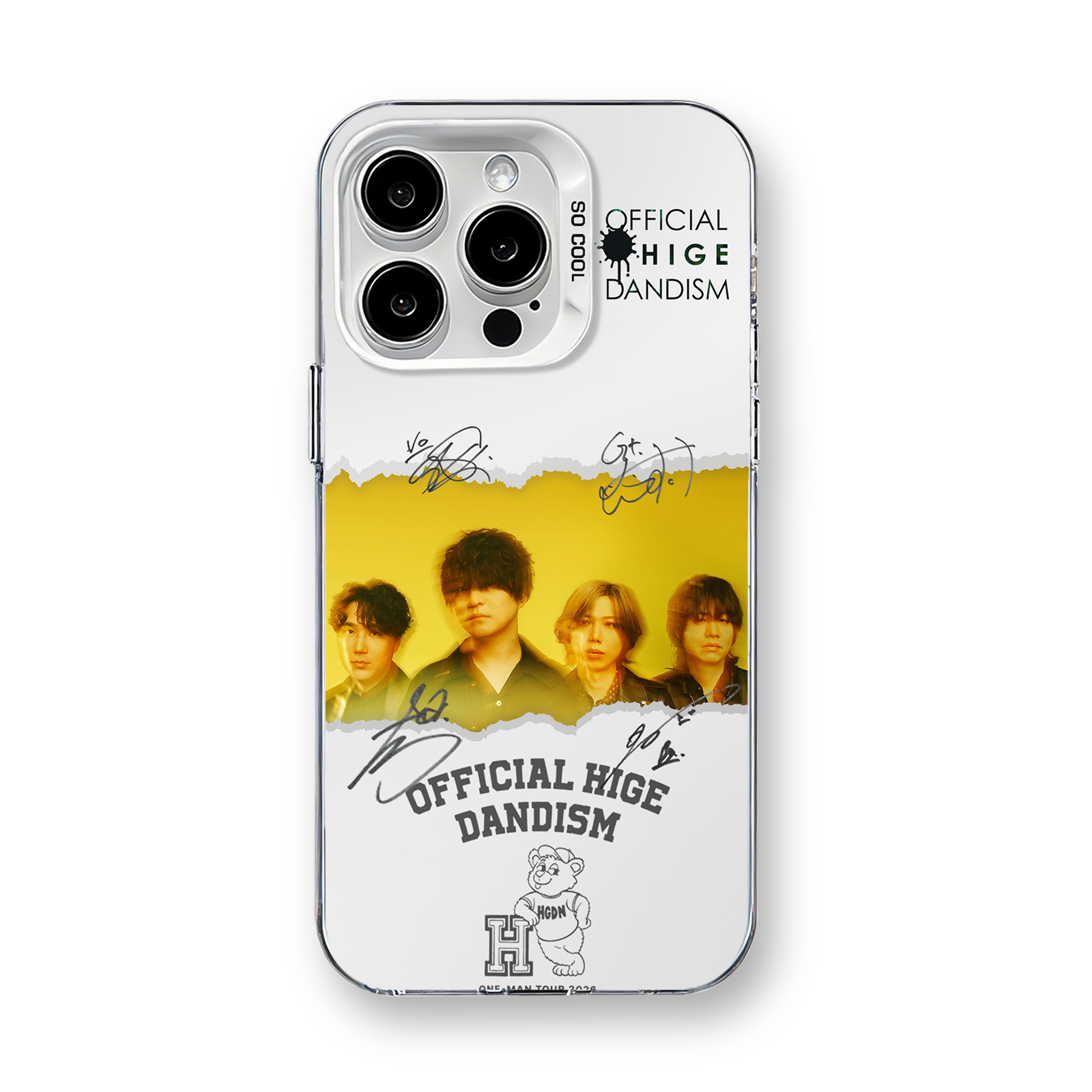 ミラースマホケース-銀【Official髭男dism/エルダーフラワー】