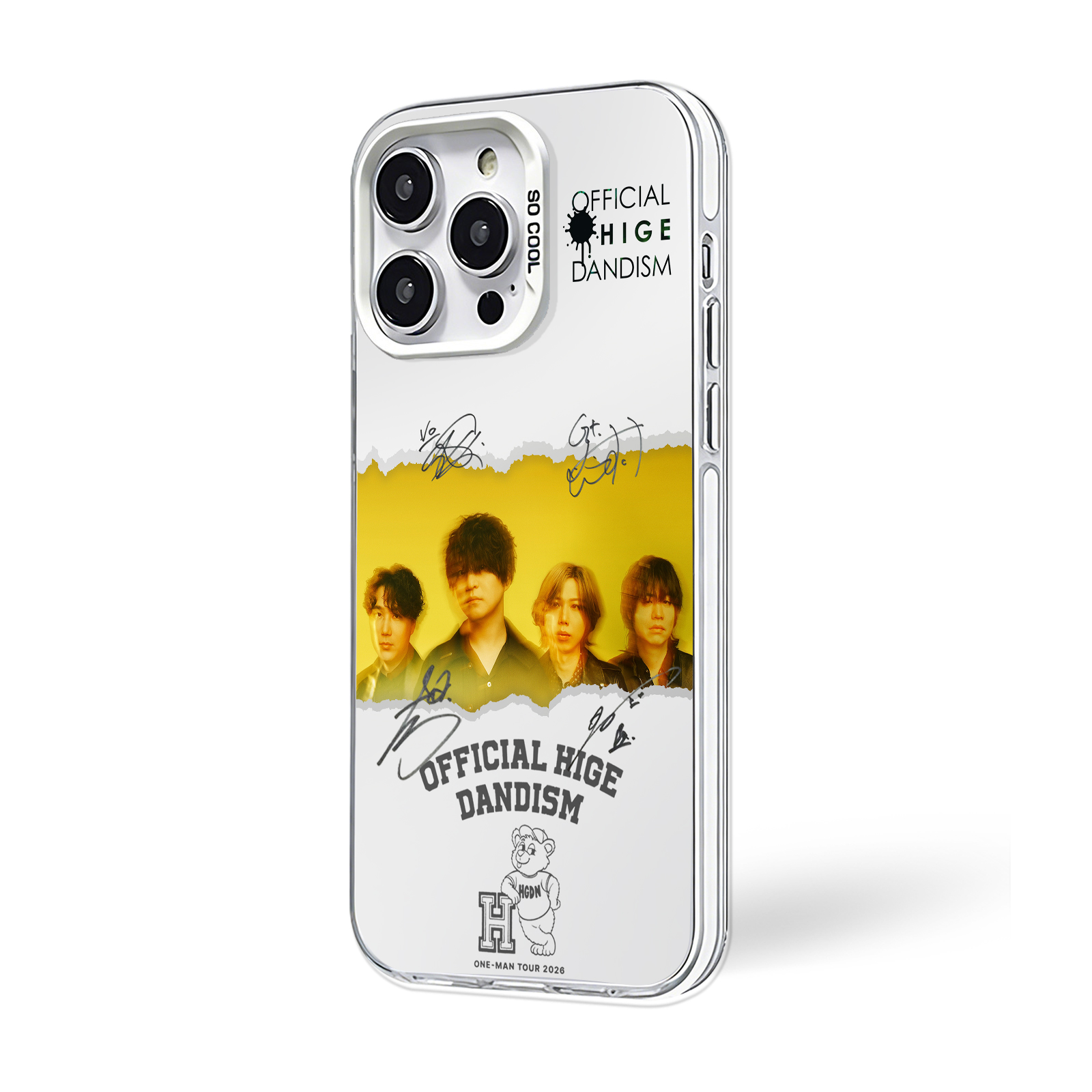 ミラースマホケース-銀【Official髭男dism/エルダーフラワー】