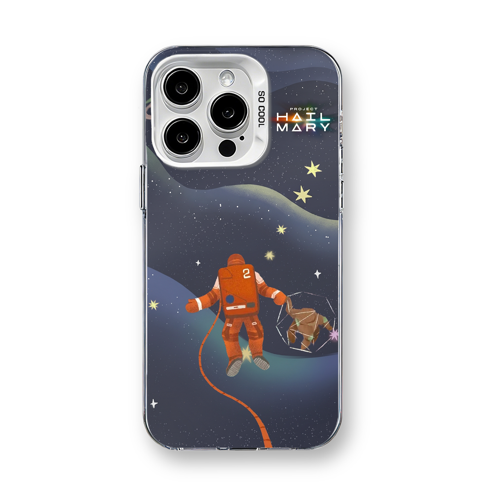 ミラースマホケース-銀【Project Hail Mary】