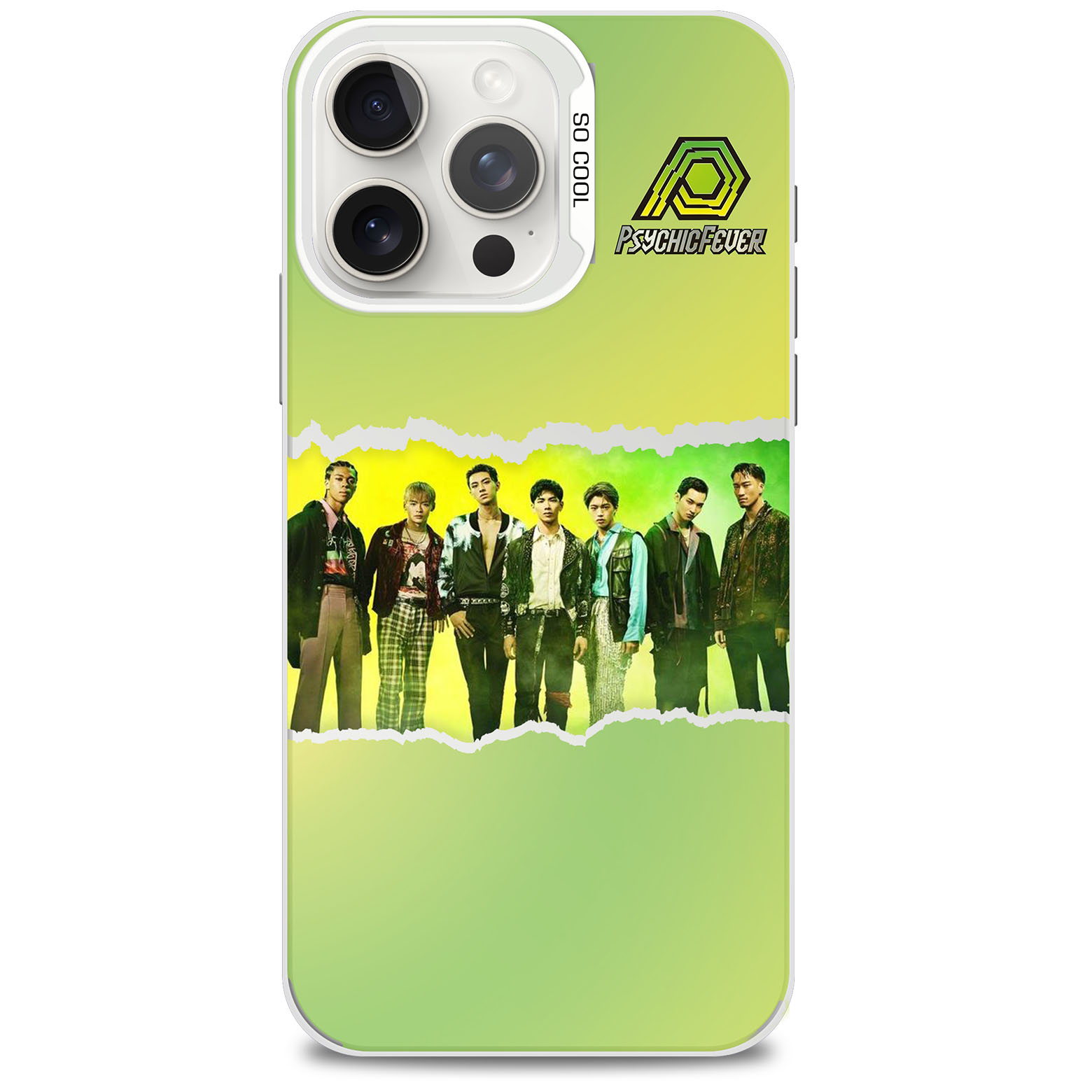 レーザーグラデーションスマートフォンケース-銀【Psychic Fever from Exile Tribe/PSYCHIC FILE III】-YITOTO™推し活がもっと楽しくなる