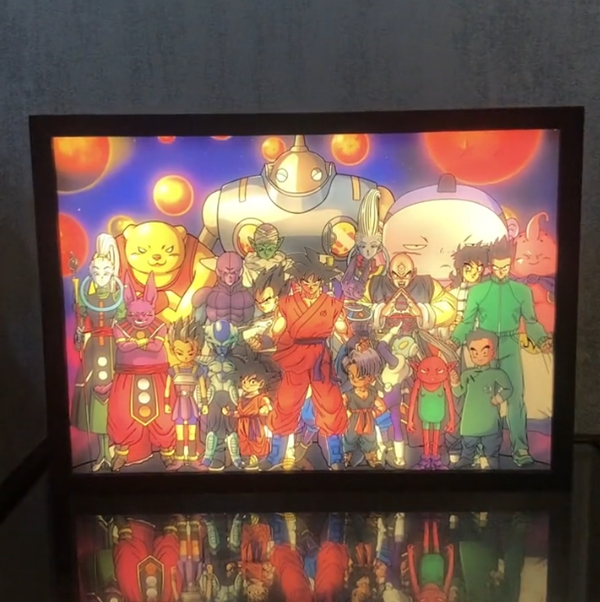 夕暮れの光と影の絵【ドラゴンボール】3種類