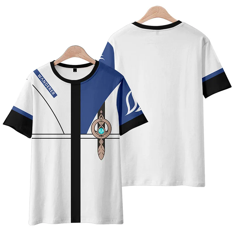 原神放浪者のプリントシャツ＆ショートパンツ