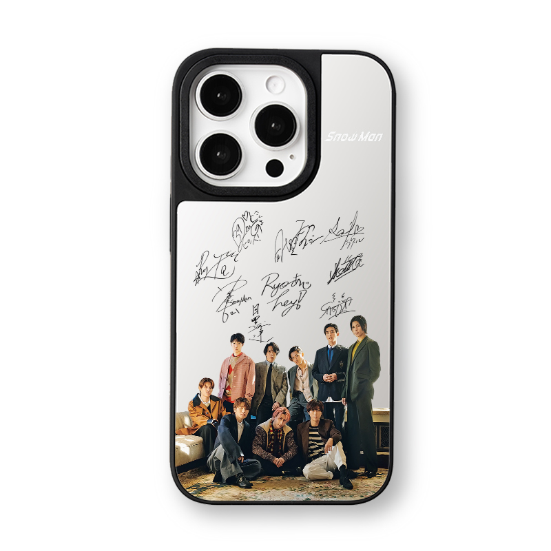 マットバンパー×ミラー スマホケース【SnowMan/オドロウゼ】-d