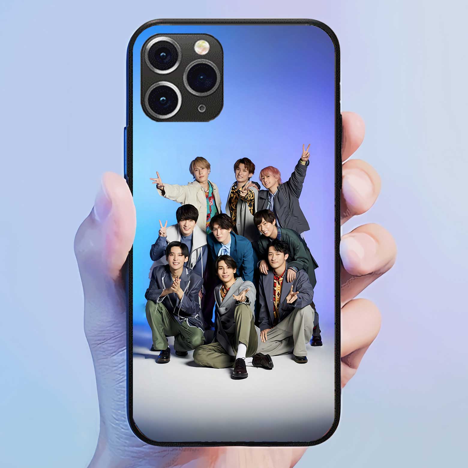 発光するスマートフォンケース 【SnowMan】8種類