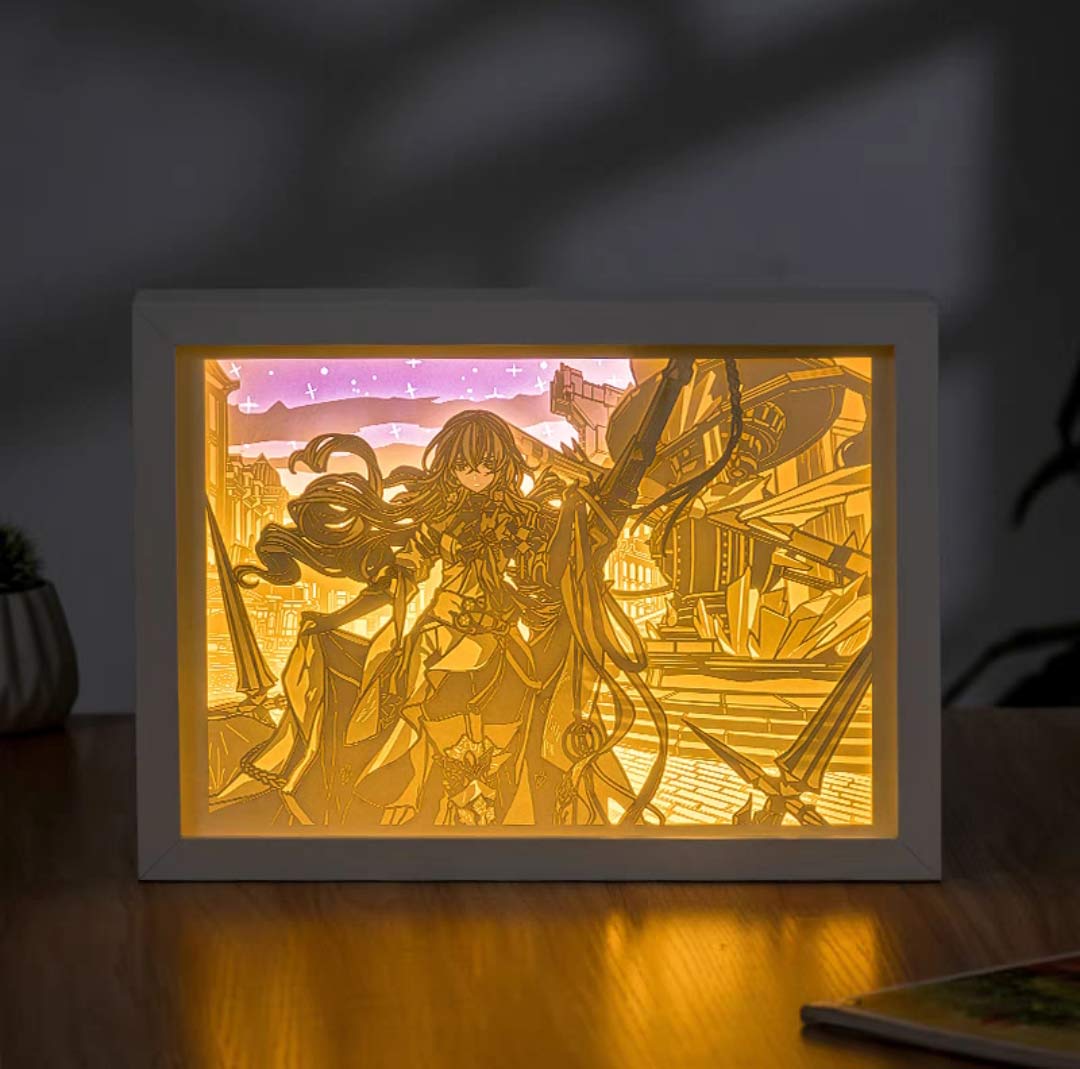 崩壊スターレイル紙彫りランプ