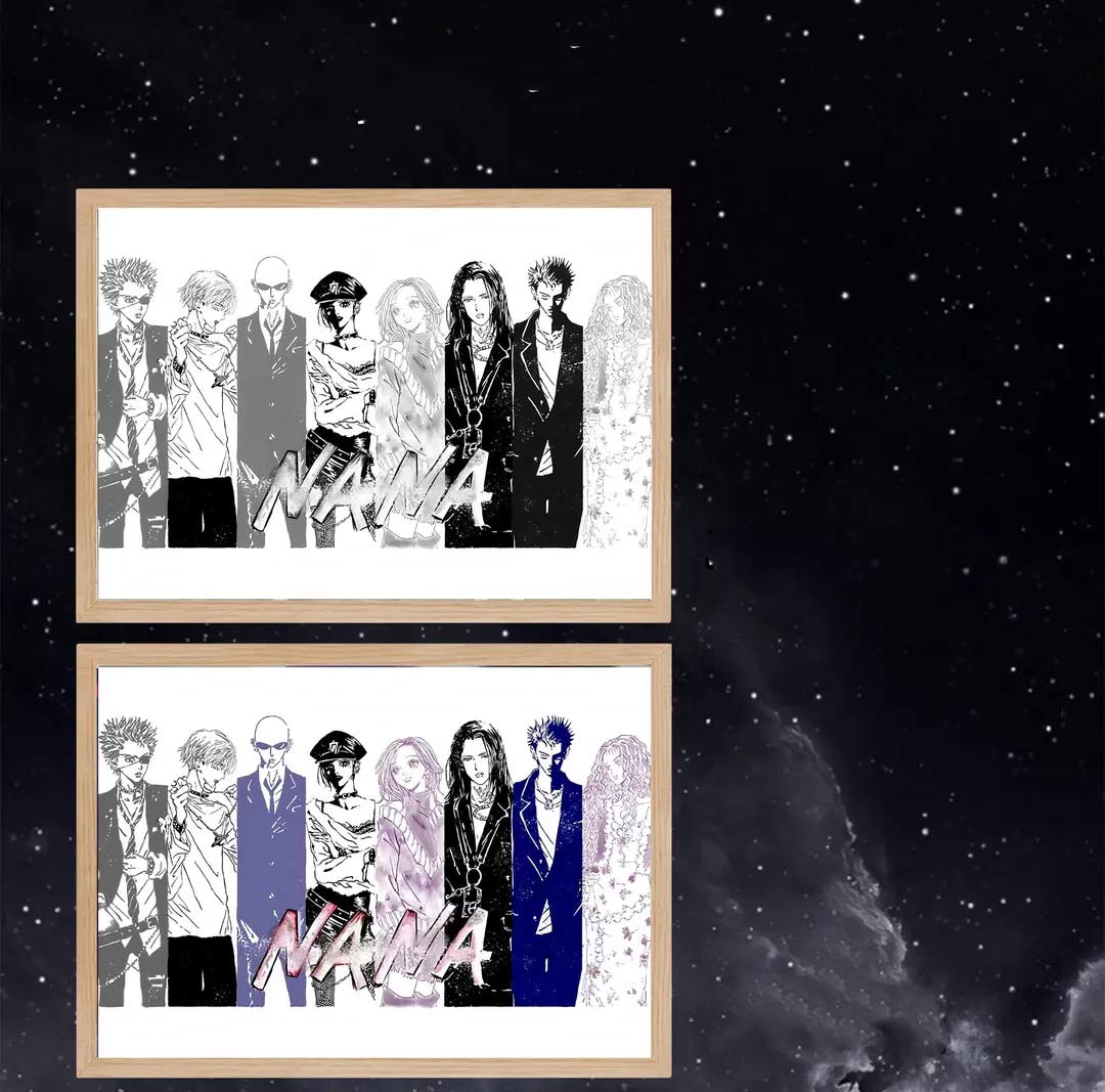 夕暮れの光と影の絵【NANA】4種類