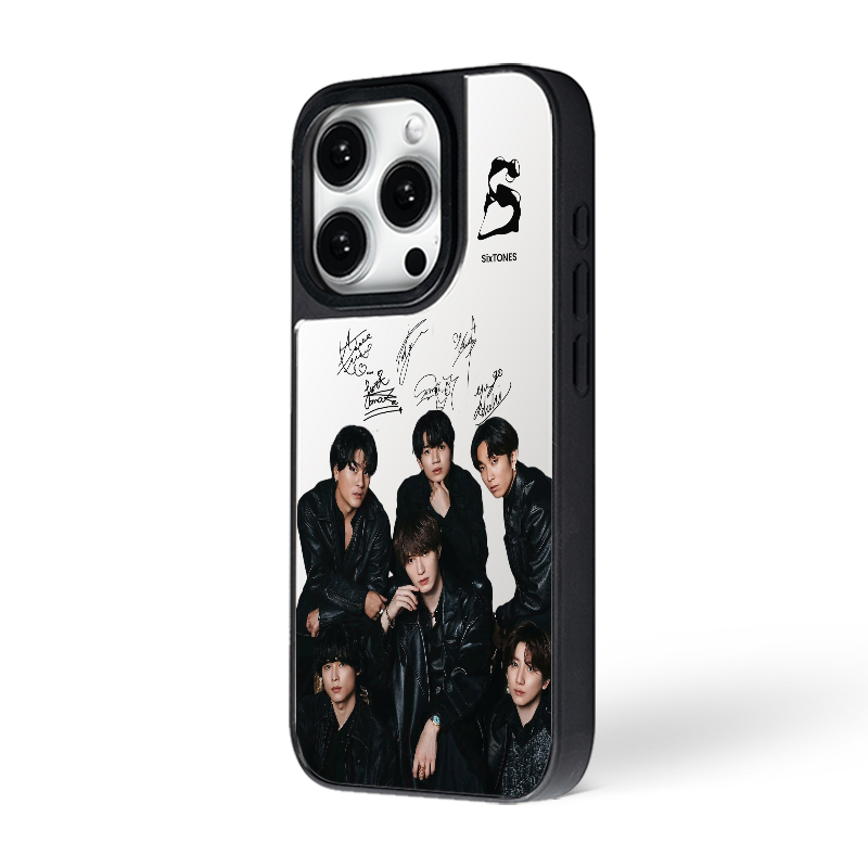 マットバンパー×ミラー スマホケース【SixTONES】 -B