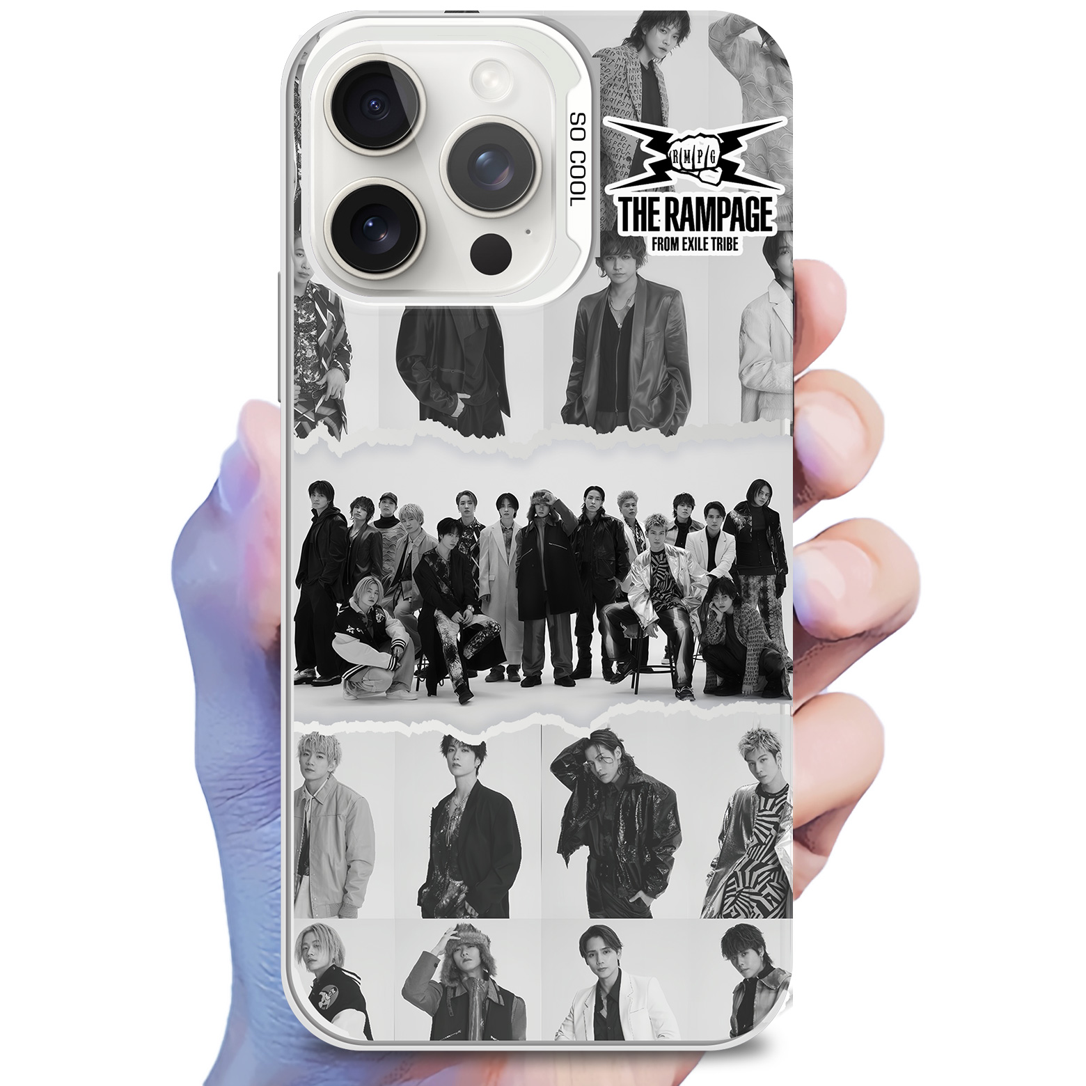 レーザーグラデーションスマートフォンケース-銀【THE RAMPAGE from EXILE TRIBE/(R)ENEW】