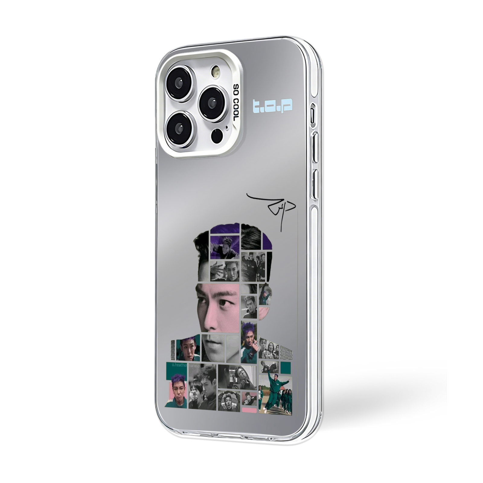 ミラースマホケース-銀【BIGBANG/TOP SPOT】