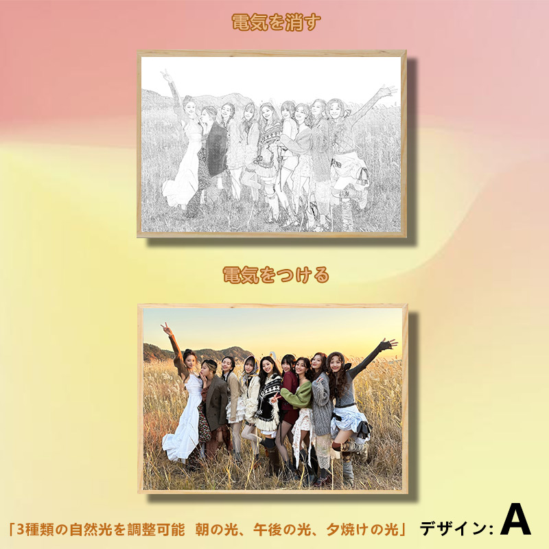 夕暮れの光と影の絵【TWICE】4種類