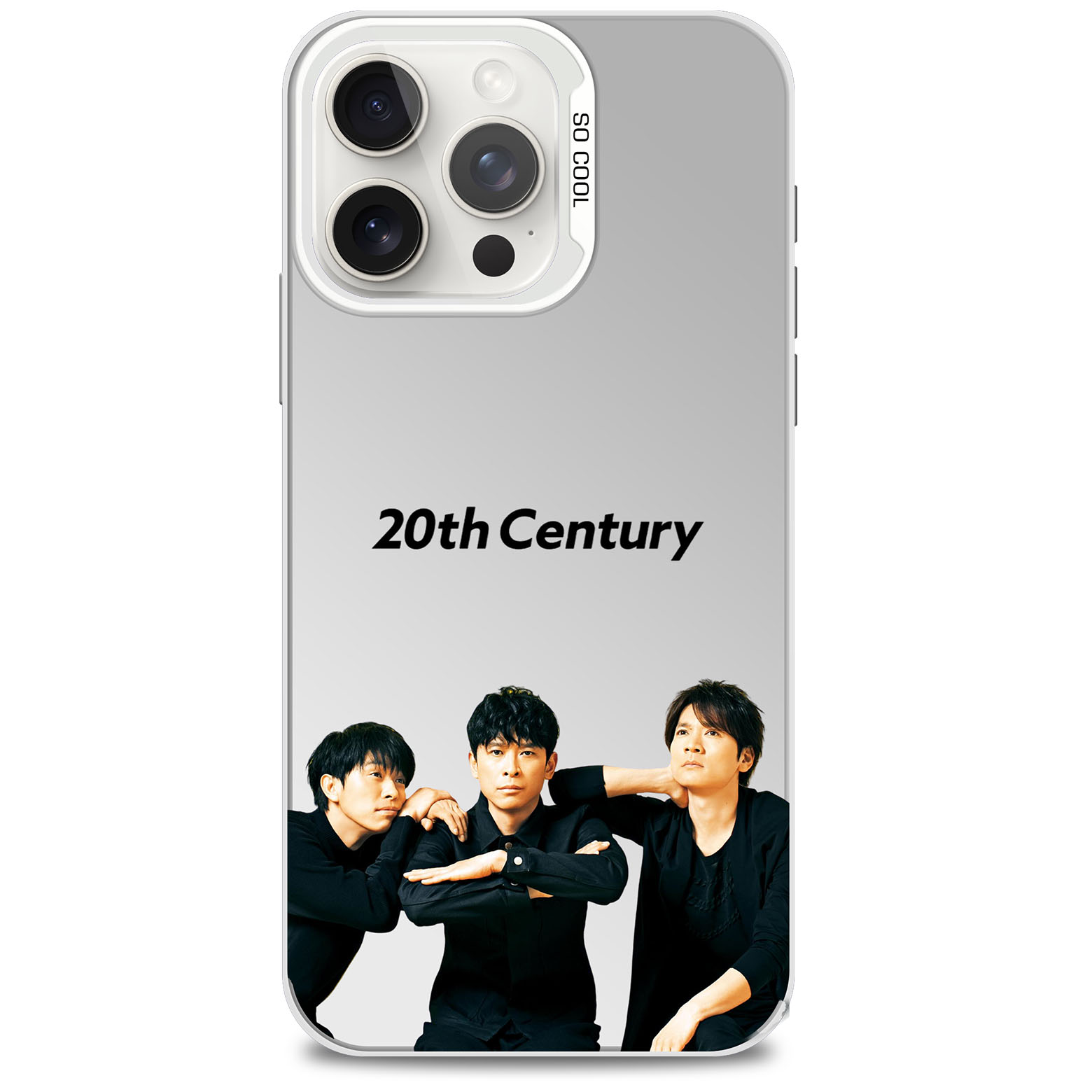 レーザーグラデーションスマートフォンケース-銀【20th Century/V6】-YITOTO™推し活がもっと楽しくなる
