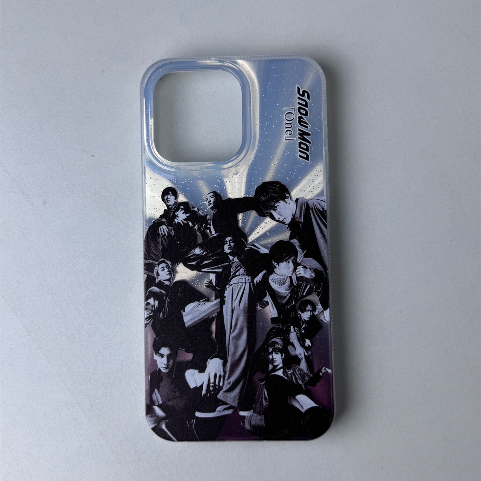 オーロラレーザーグラデーションスマートフォンケース【SnowMan/One】