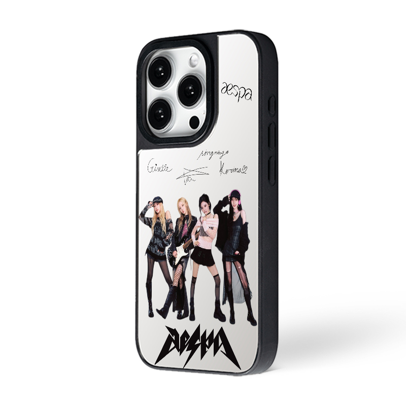 マットバンパー×ミラー スマホケース【aespa】-B