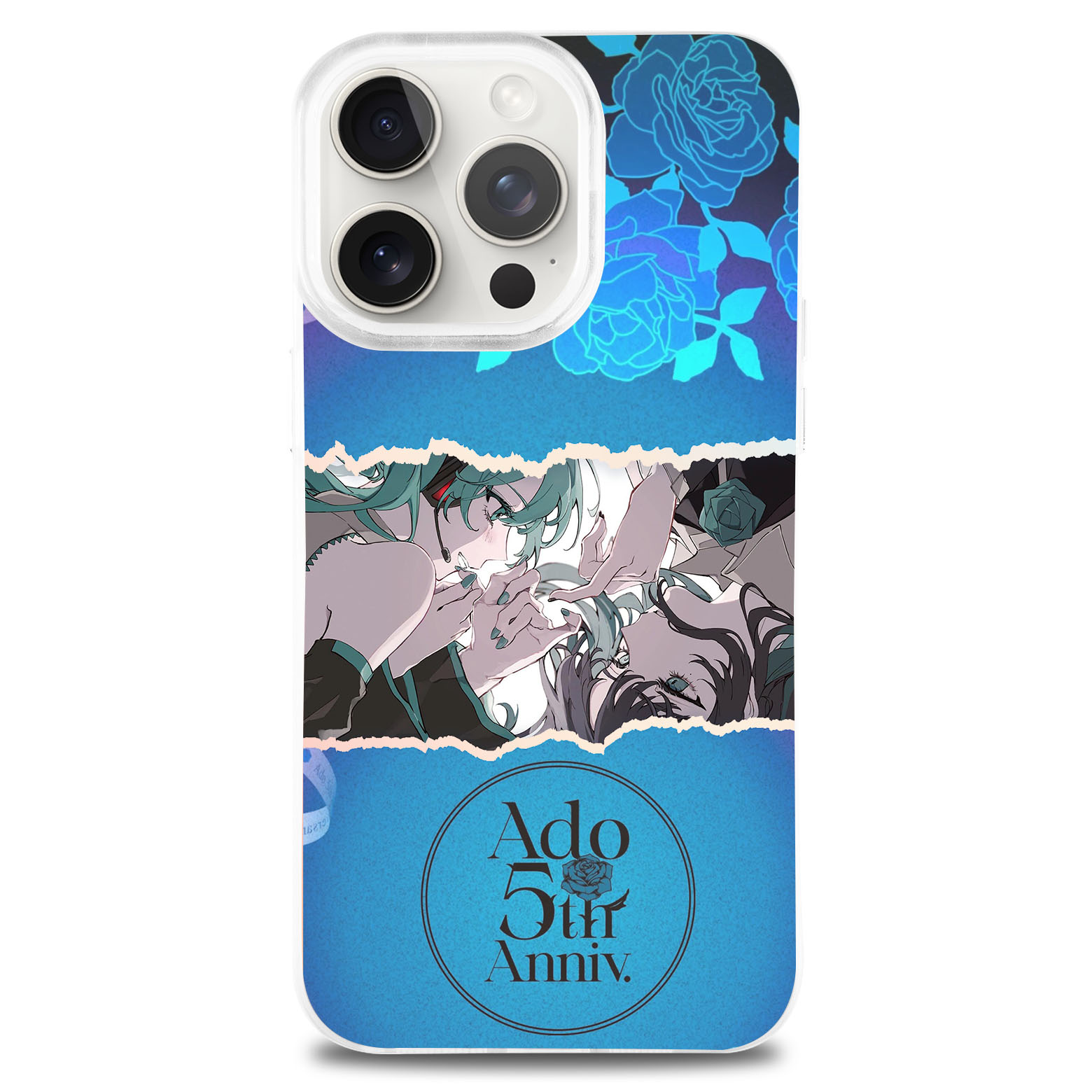 レーザーグラデーションスマートフォンケース-【ADO】