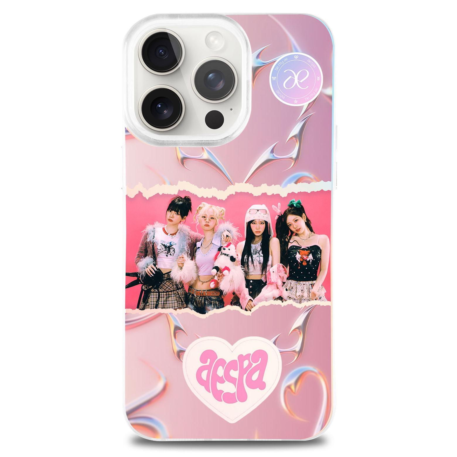レーザーグラデーションスマートフォンケース-【AESPA】-YITOTO™推し活がもっと楽しくなる