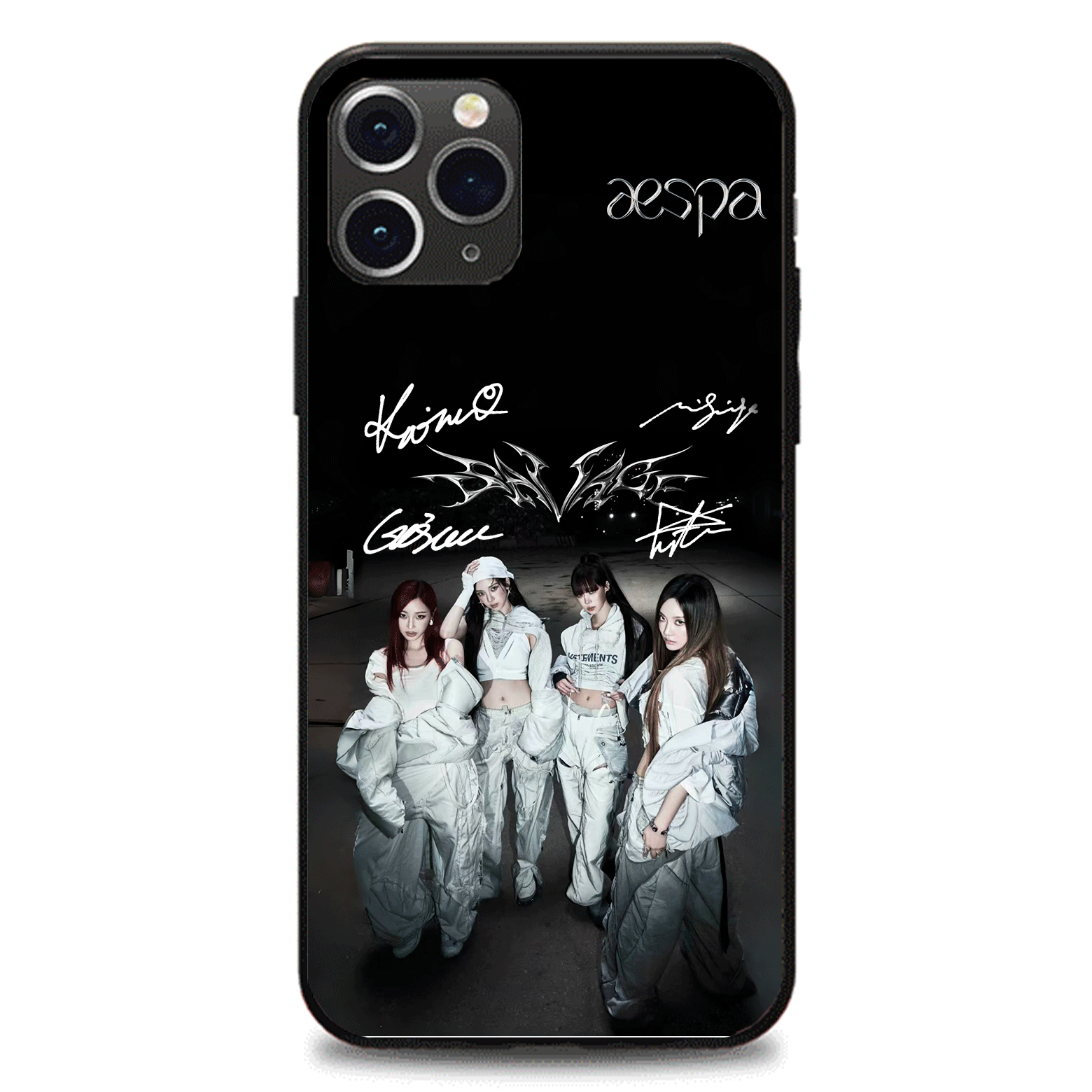 発光するスマートフォンケース 【aespa/RICH MAN】-B