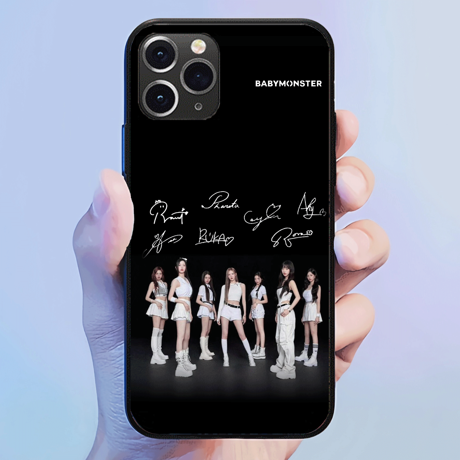 発光するスマートフォンケース 【BABYMONSTER】