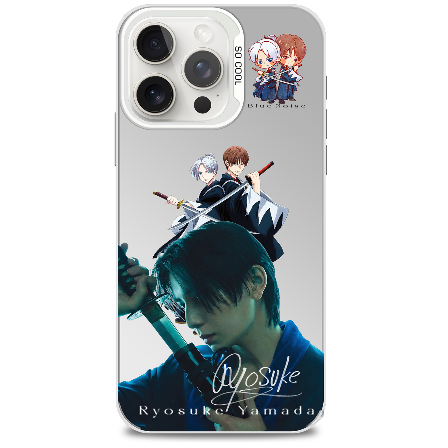 ミラースマホケース-銀【山田涼介Ryosuke Yamada/Blue Noise】