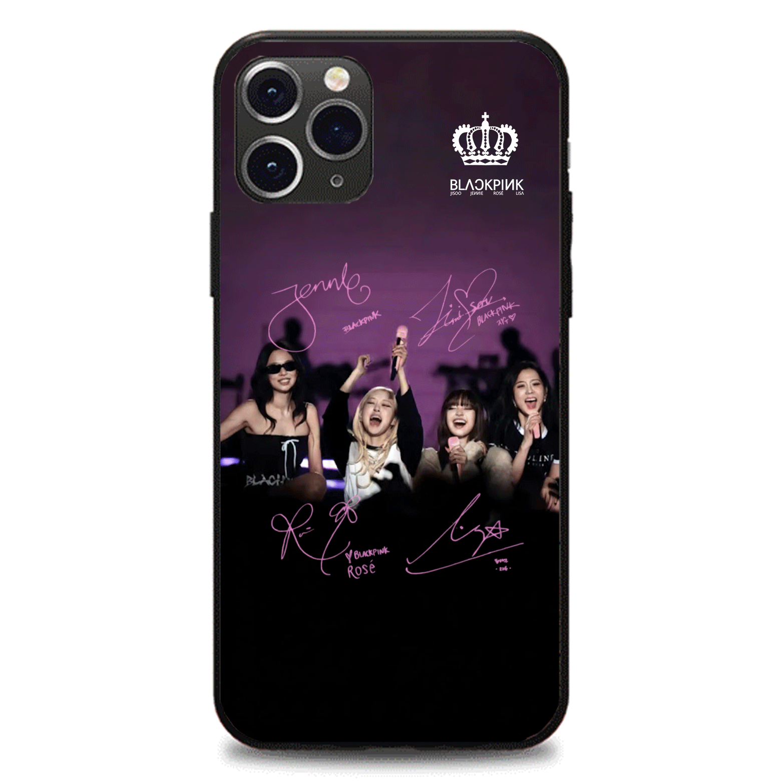 発光するスマートフォンケース 【BLACKPINK/DEADLINE】
