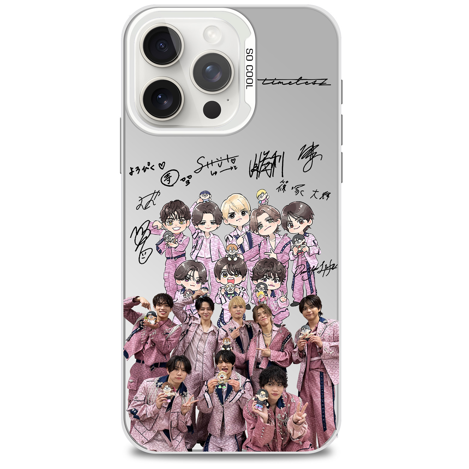 ミラースマホケース-銀【timelesz/Steal The Show】