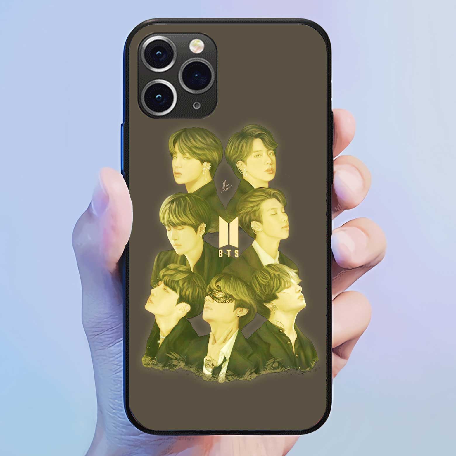 発光するスマートフォンケース 【BTS】8種類