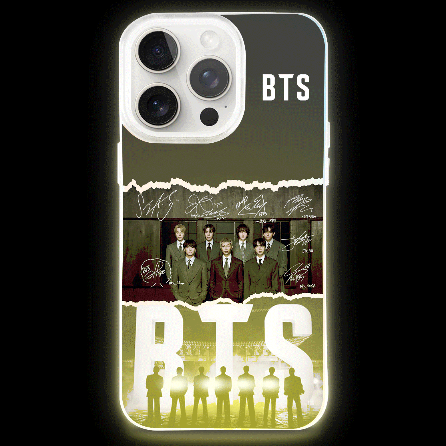 ボトム発光デザイン スマホケース【BTS/ARIRANG】-B