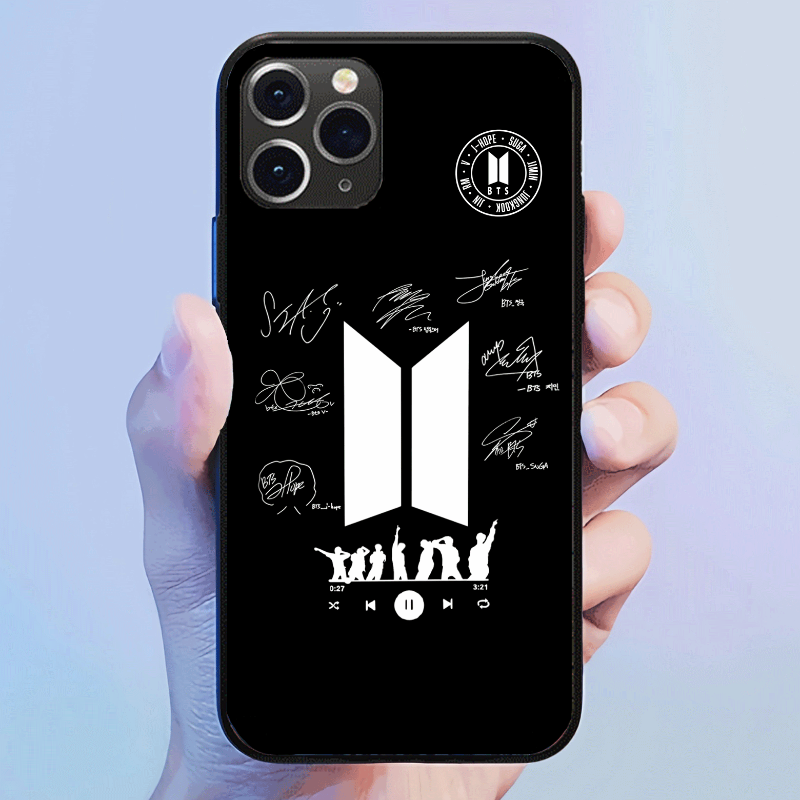 ボトム発光デザイン スマホケース【BTS/ARIRANG】