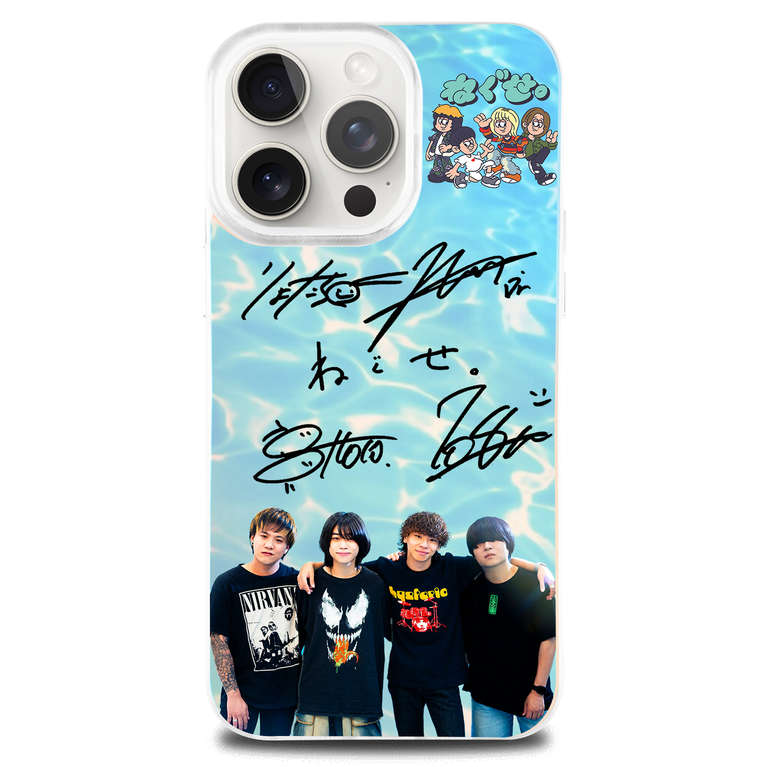 レーザーグラデーションスマートフォンケース【neguse./ねぐせ。/織姫とBABY】