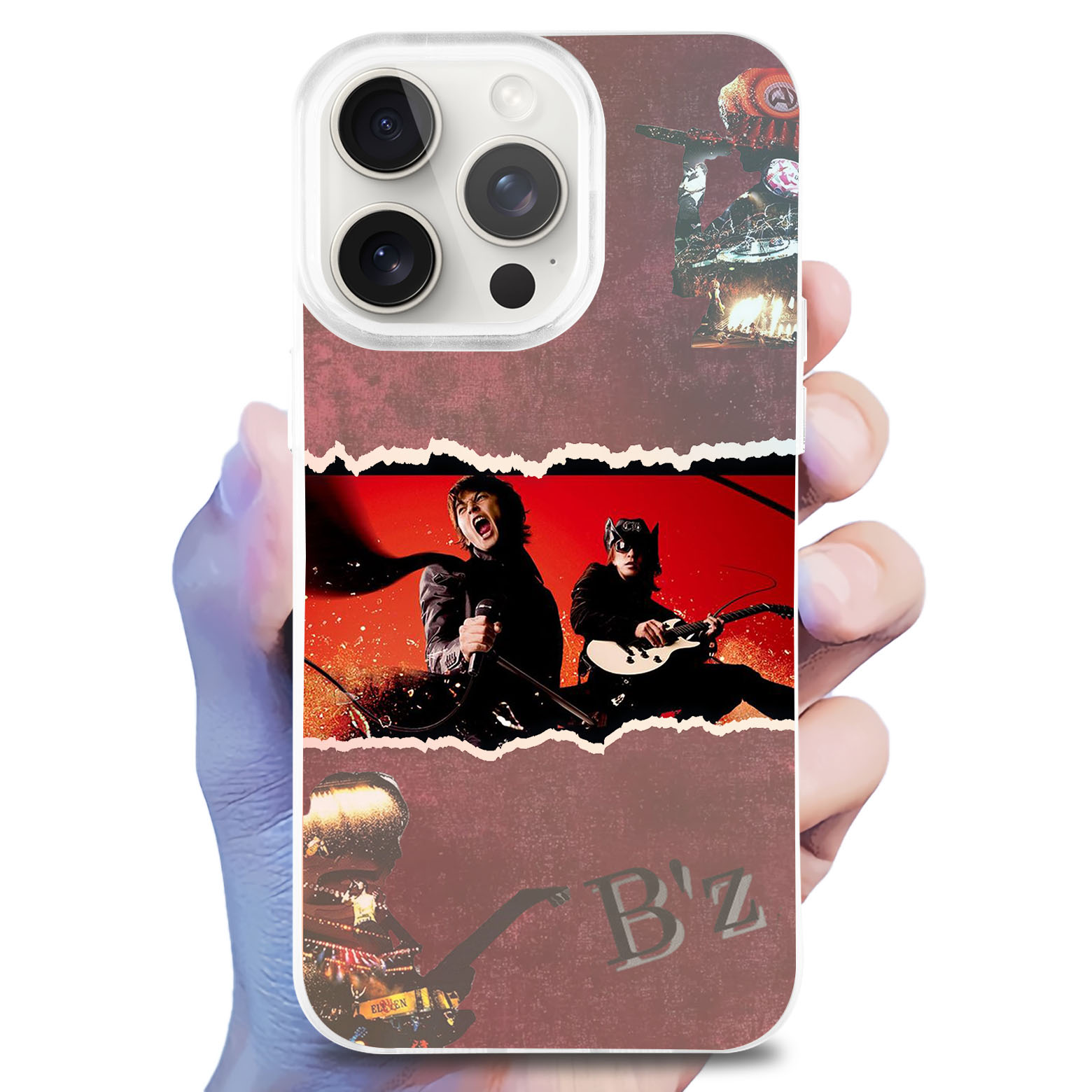 レーザーグラデーションスマートフォンケース【B'Z】-YITOTO™推し活がもっと楽しくなる