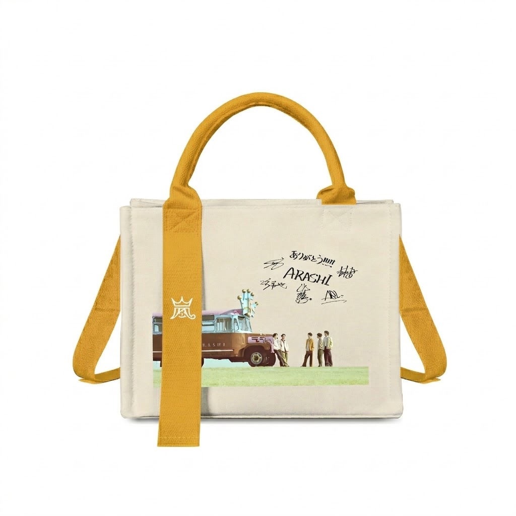 トートバッグキャンバスバッグ【嵐ARASHI/FIVE】