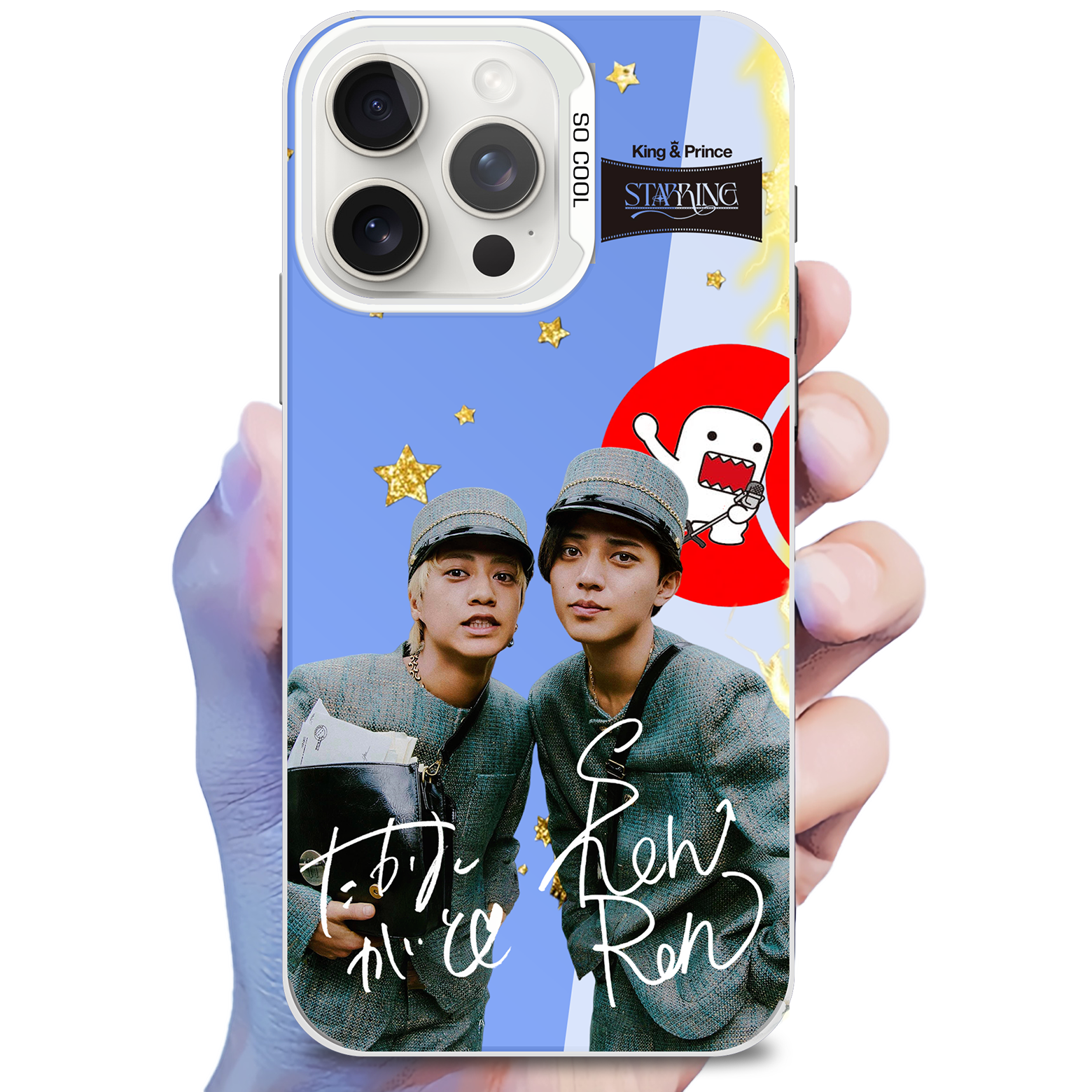 ミラースマホケース-銀【King & Prince/紅白歌合戦】